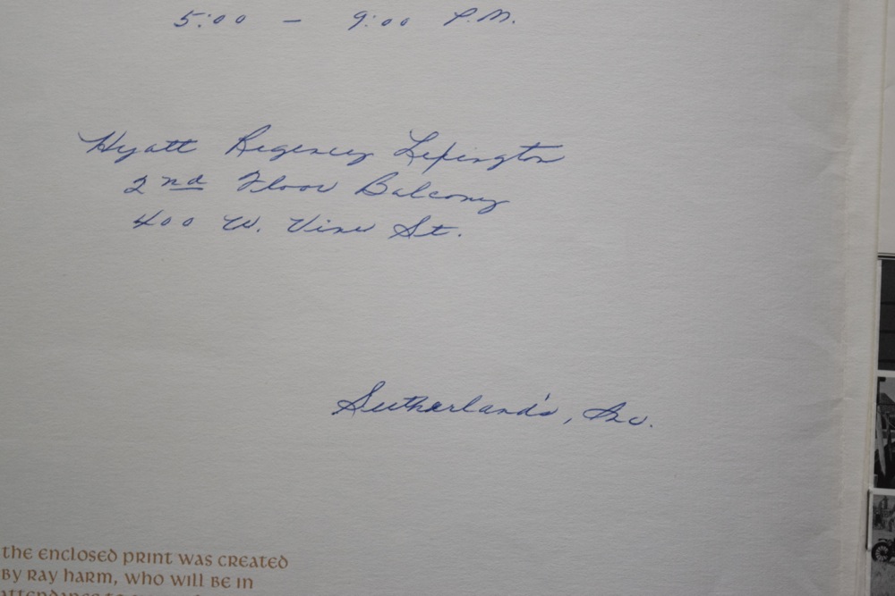 Pair of Ray Harm Signed Cooper's Hawk Offset Lithographs and 1977 Gallery Ephemera