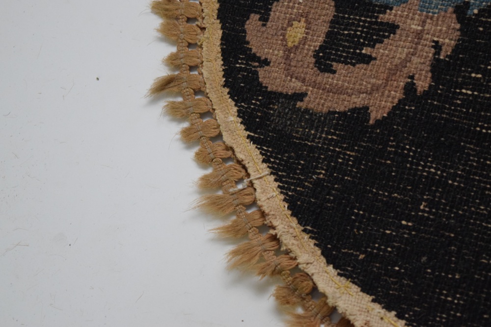 Antique Peacock Themed Handwoven Accent Rugs