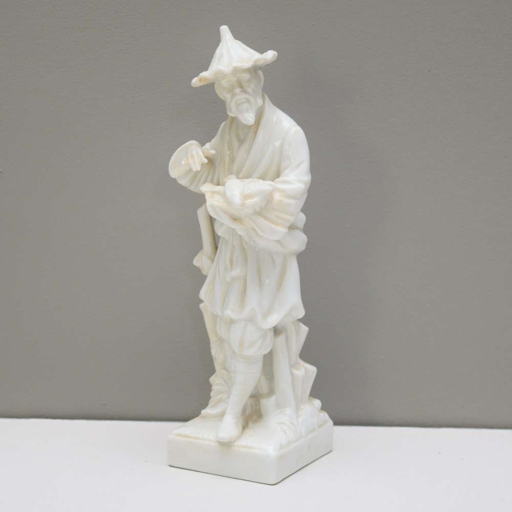 Fitz and Floyd Asian Influenced Porcelain Fisherman Figurine