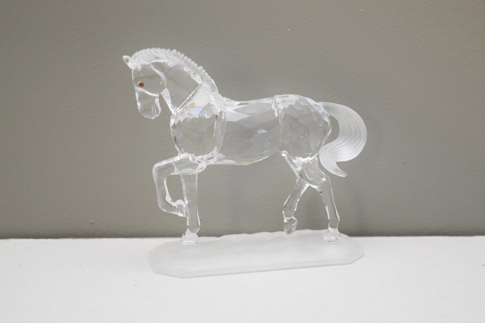 Retired Swarovski Crystal Horse Figurine