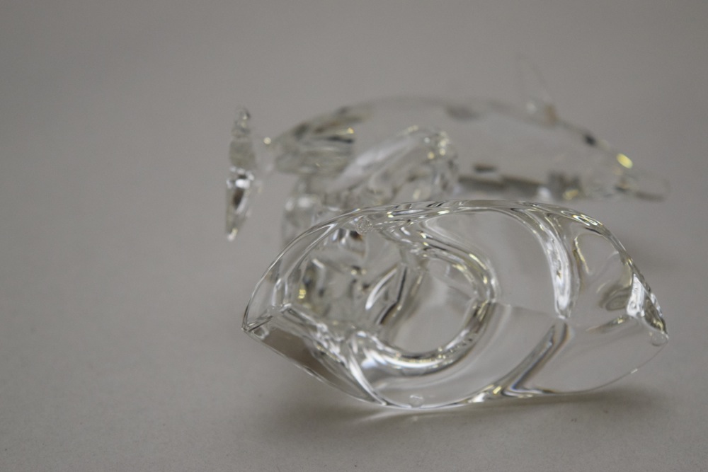 Swarovski Crystal Dolphin on Wave Figurine