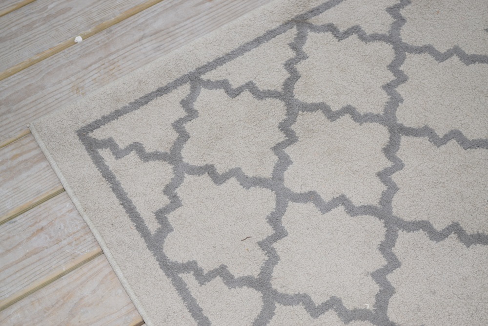 Cream Tone and Grey Modern Area Rug