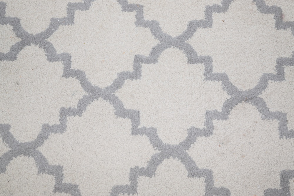 Cream Tone and Grey Modern Area Rug
