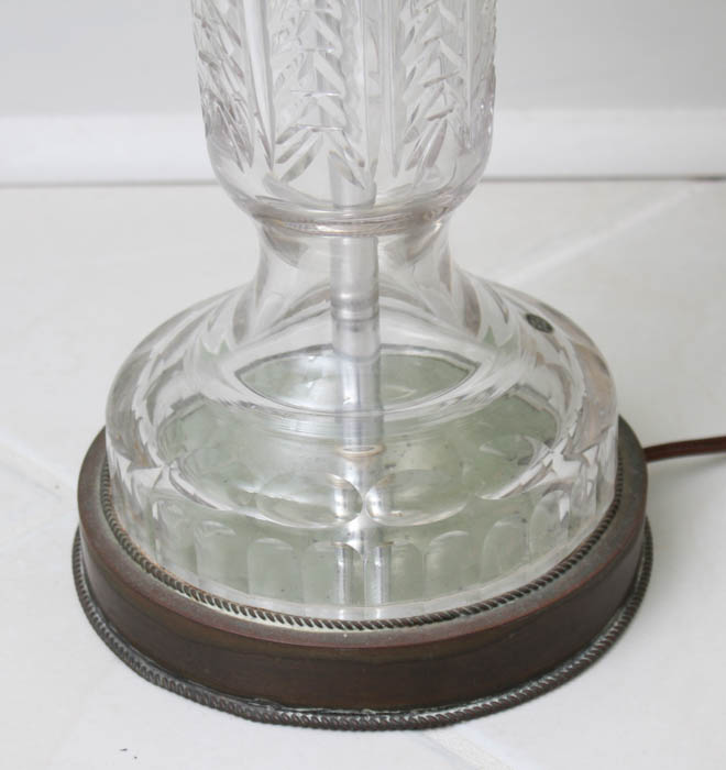 Repurposed Fire Extinguisher Lamp and Glass Table Lamp