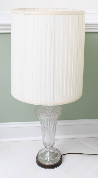 Repurposed Fire Extinguisher Lamp and Glass Table Lamp