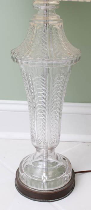 Repurposed Fire Extinguisher Lamp and Glass Table Lamp