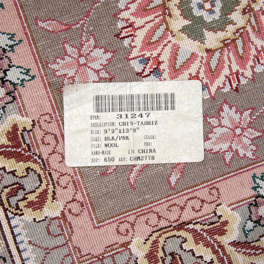 Hand Woven Chinese Tabriz Area Rug