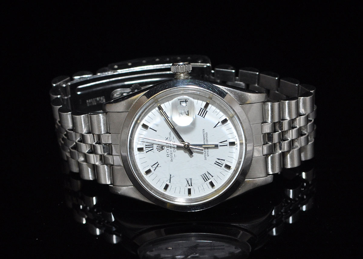 Stainless Steel Men's Roman Numeral Rolex