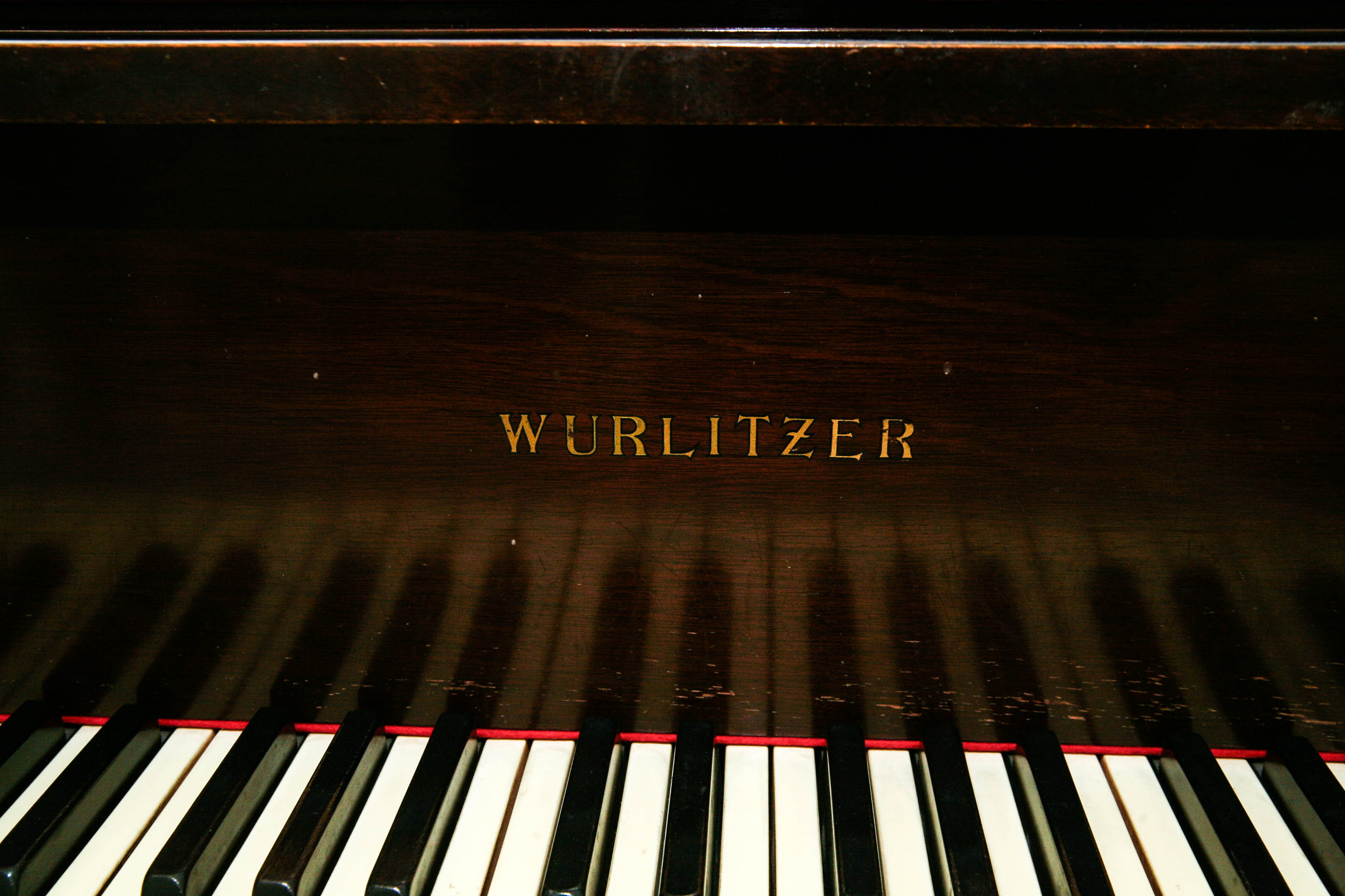 Vintage Wurlitzer De Kalb Baby Grand Piano with Ivory Keys