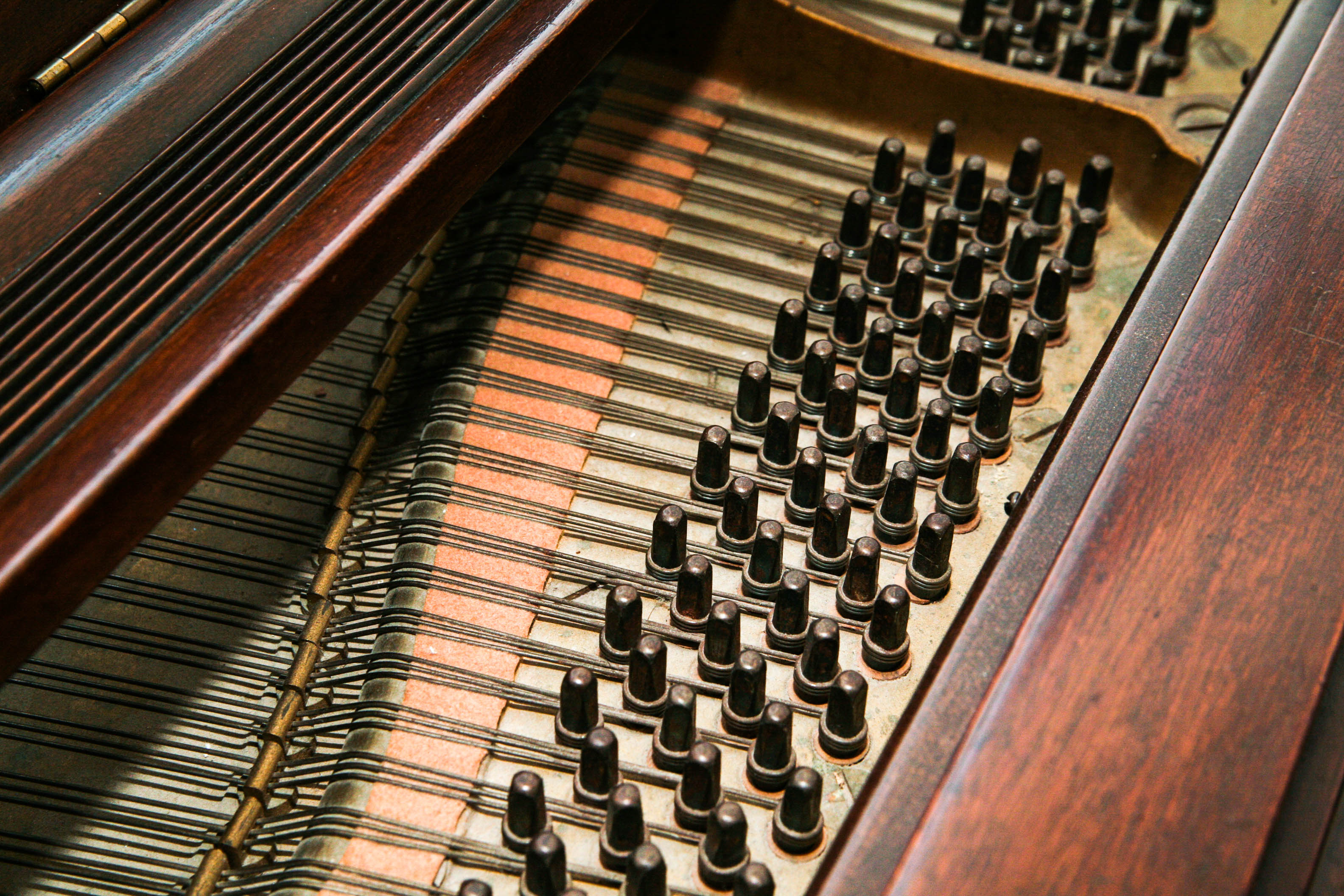 Vintage Wurlitzer De Kalb Baby Grand Piano with Ivory Keys
