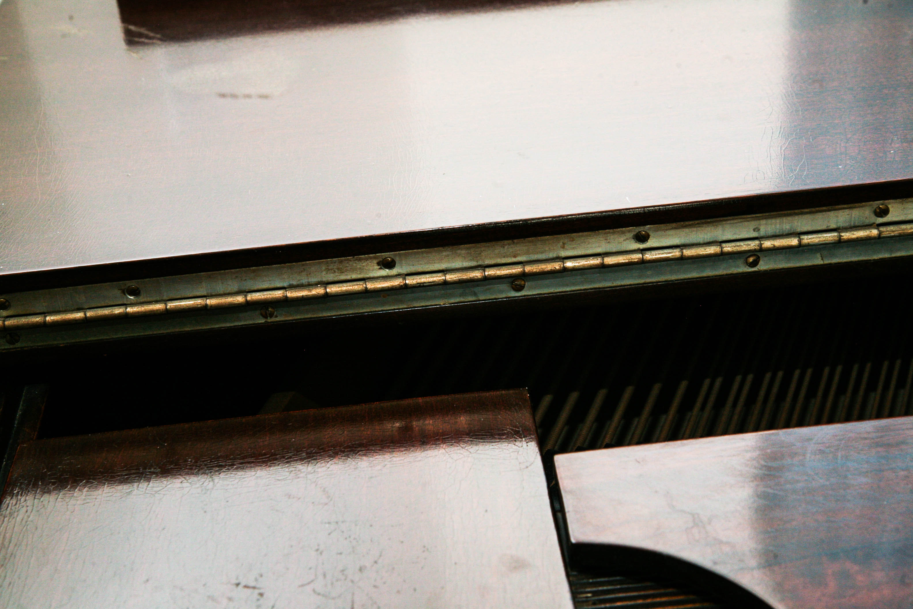 Vintage Wurlitzer De Kalb Baby Grand Piano with Ivory Keys