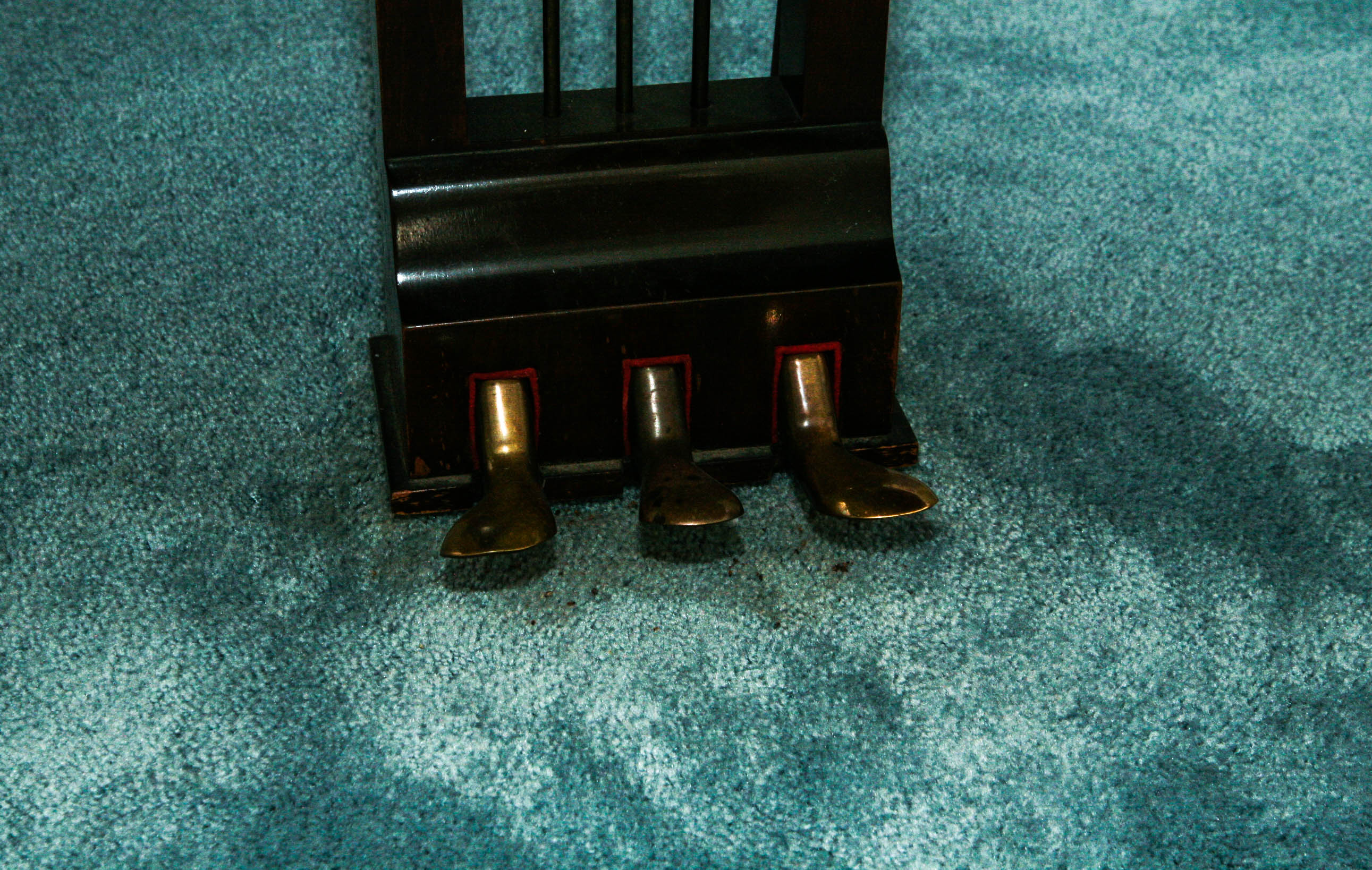 Vintage Wurlitzer De Kalb Baby Grand Piano with Ivory Keys