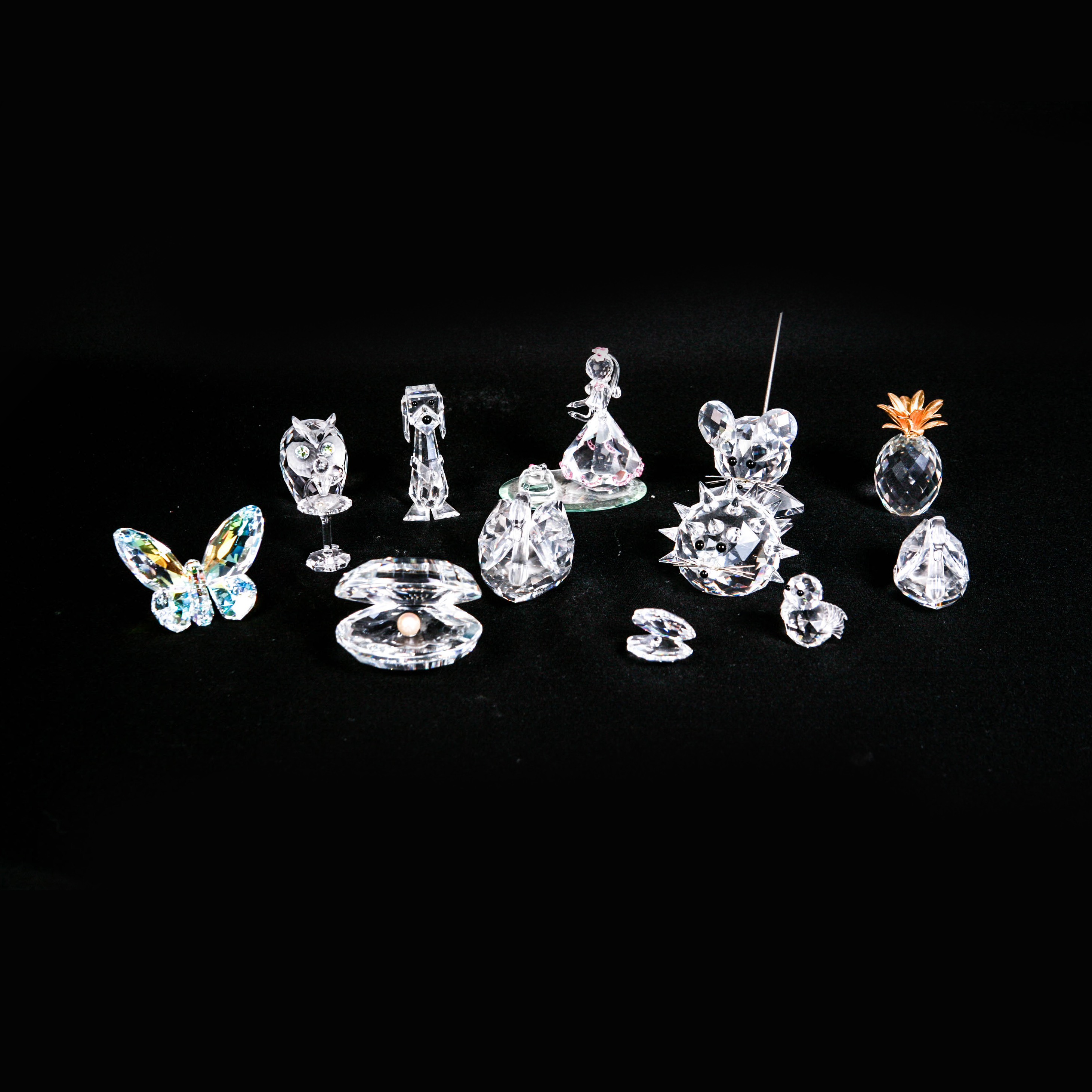 Swarovski, Crystal Zoo, and Bohemia Crystal Figurines
