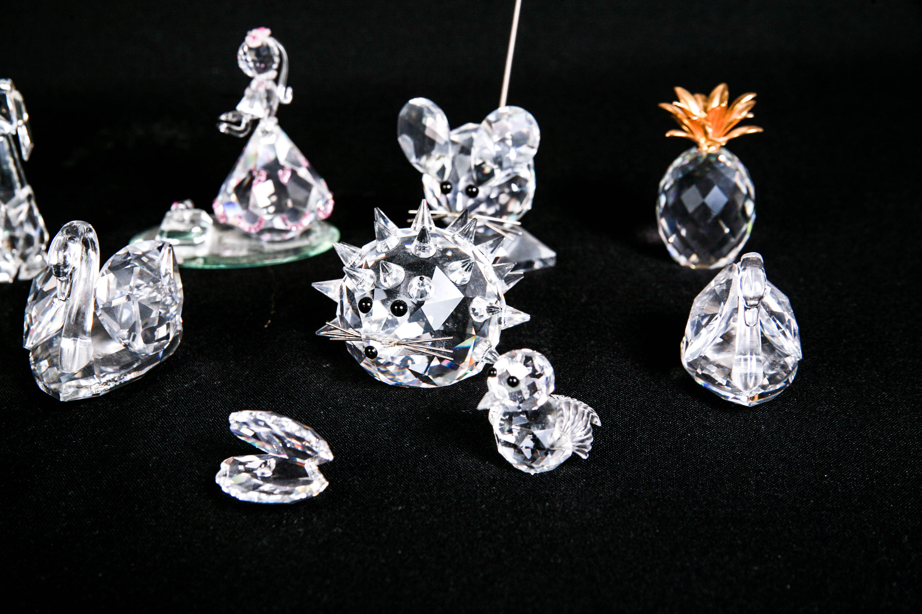 Swarovski, Crystal Zoo, and Bohemia Crystal Figurines
