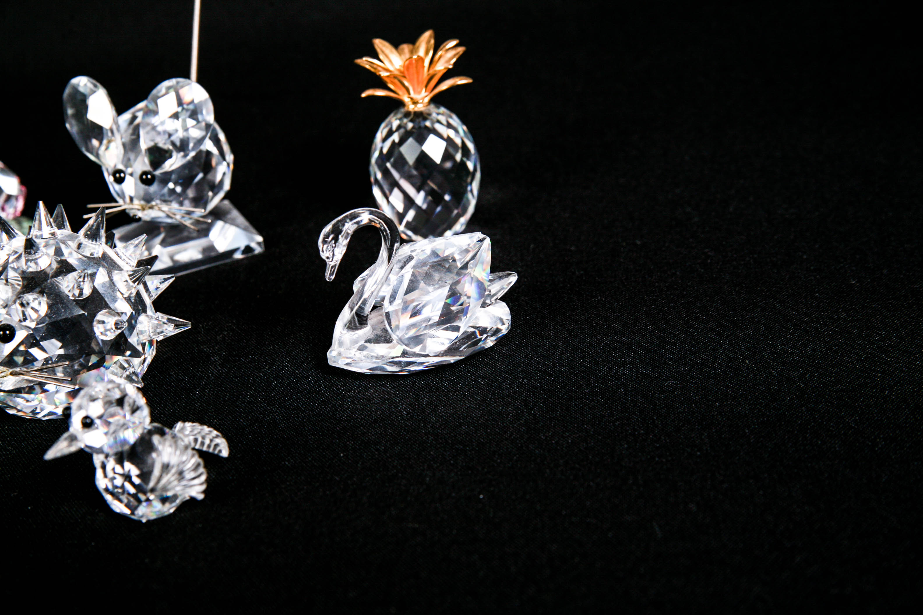 Swarovski, Crystal Zoo, and Bohemia Crystal Figurines