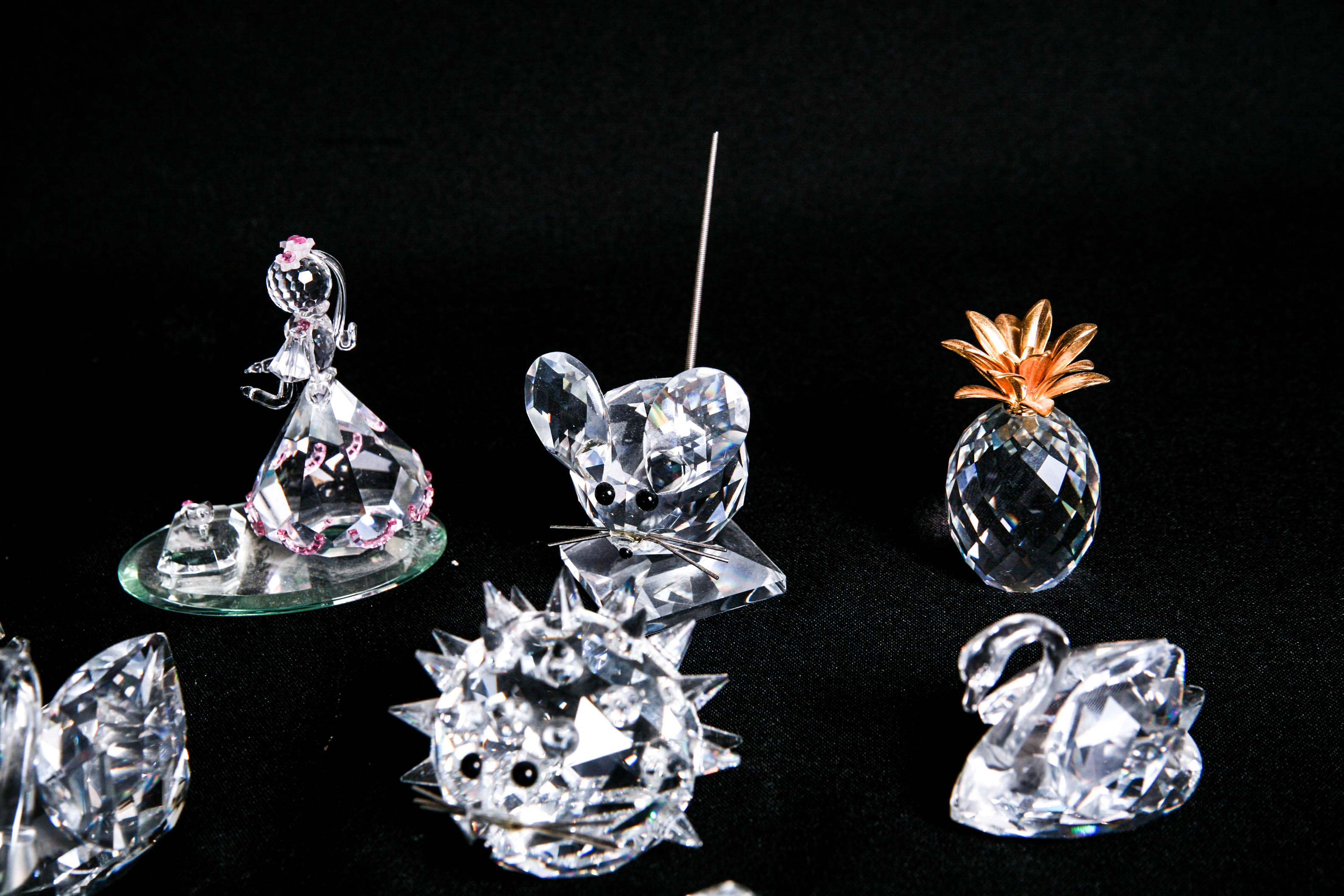 Swarovski, Crystal Zoo, and Bohemia Crystal Figurines