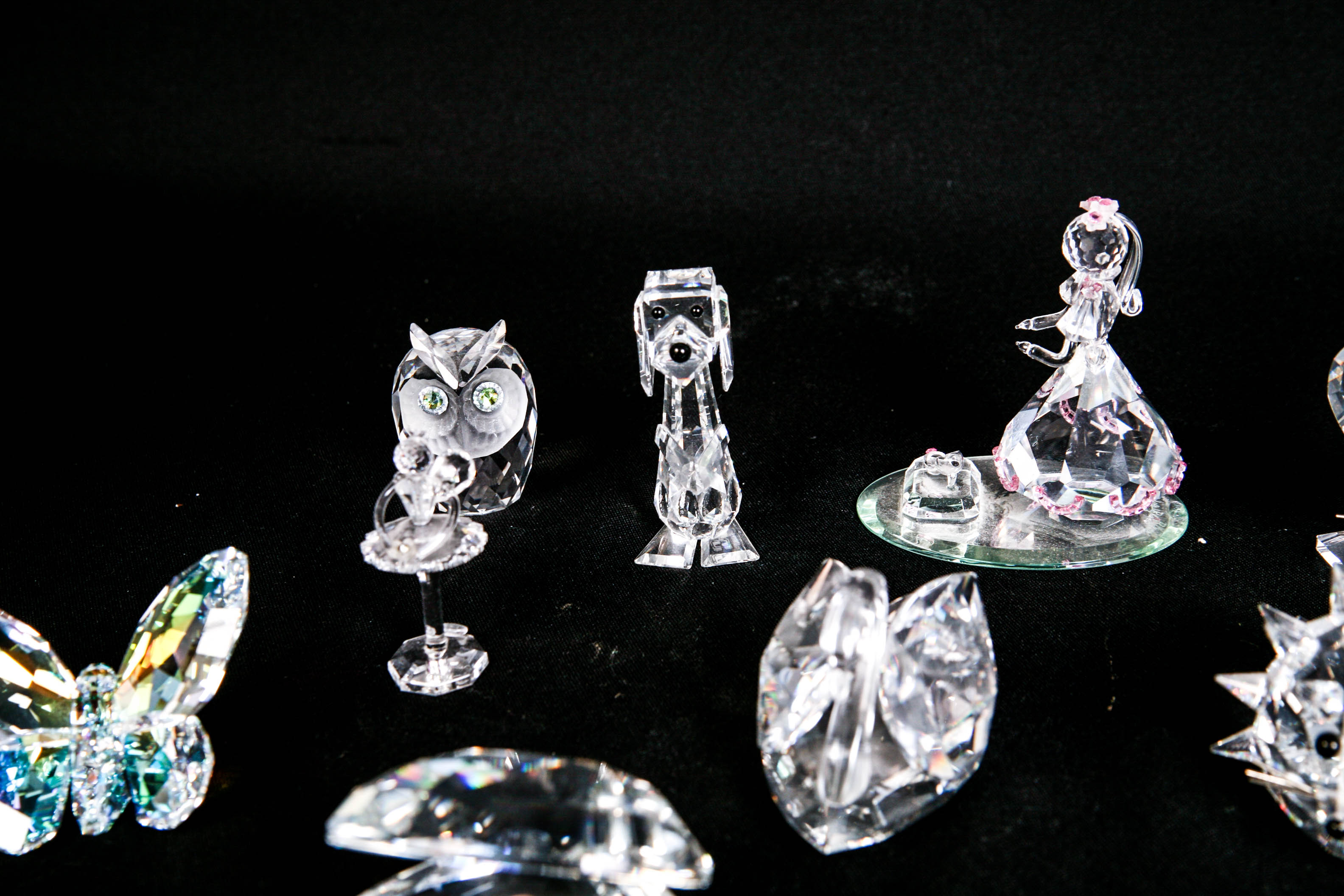 Swarovski, Crystal Zoo, and Bohemia Crystal Figurines