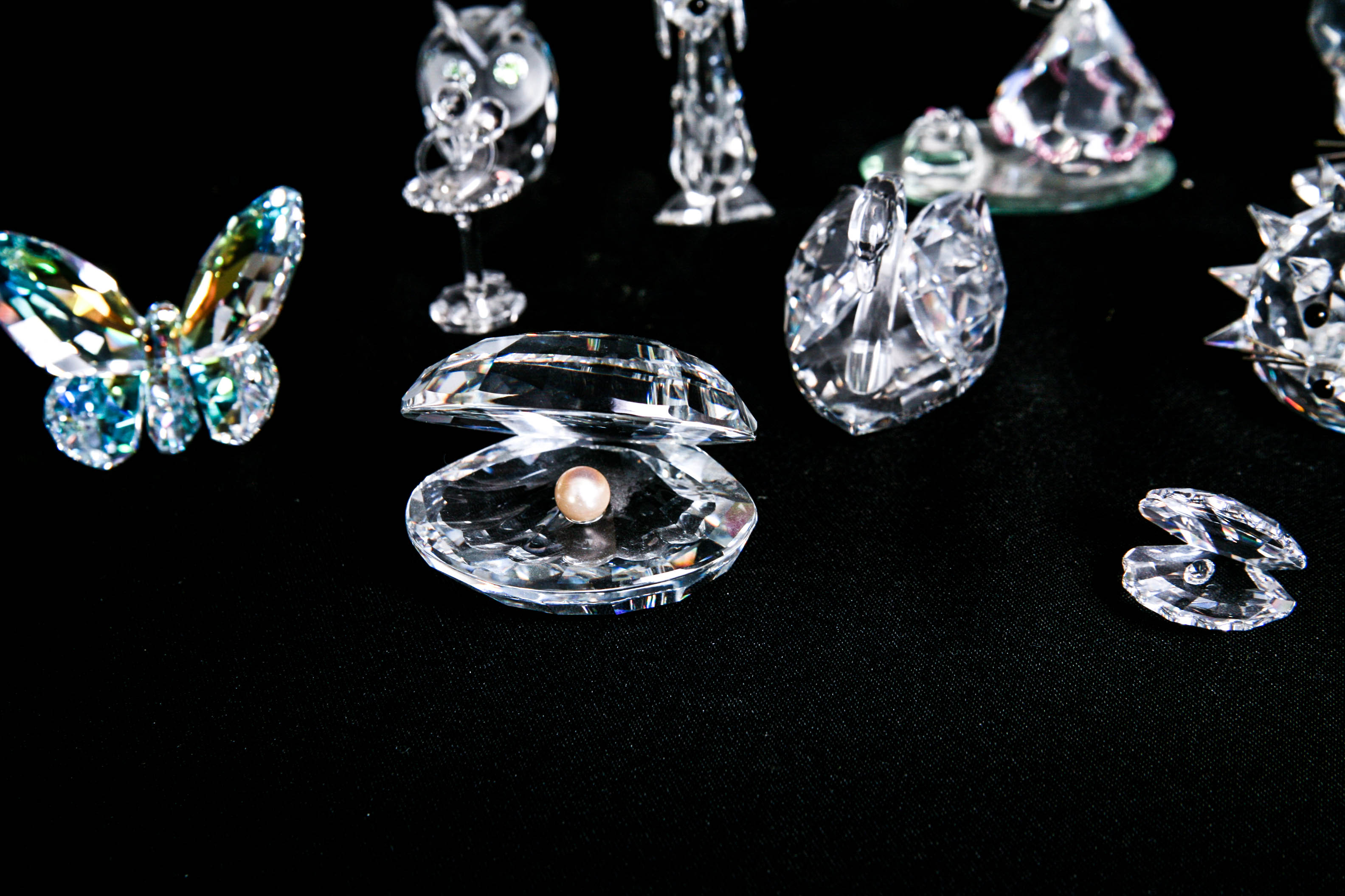 Swarovski, Crystal Zoo, and Bohemia Crystal Figurines