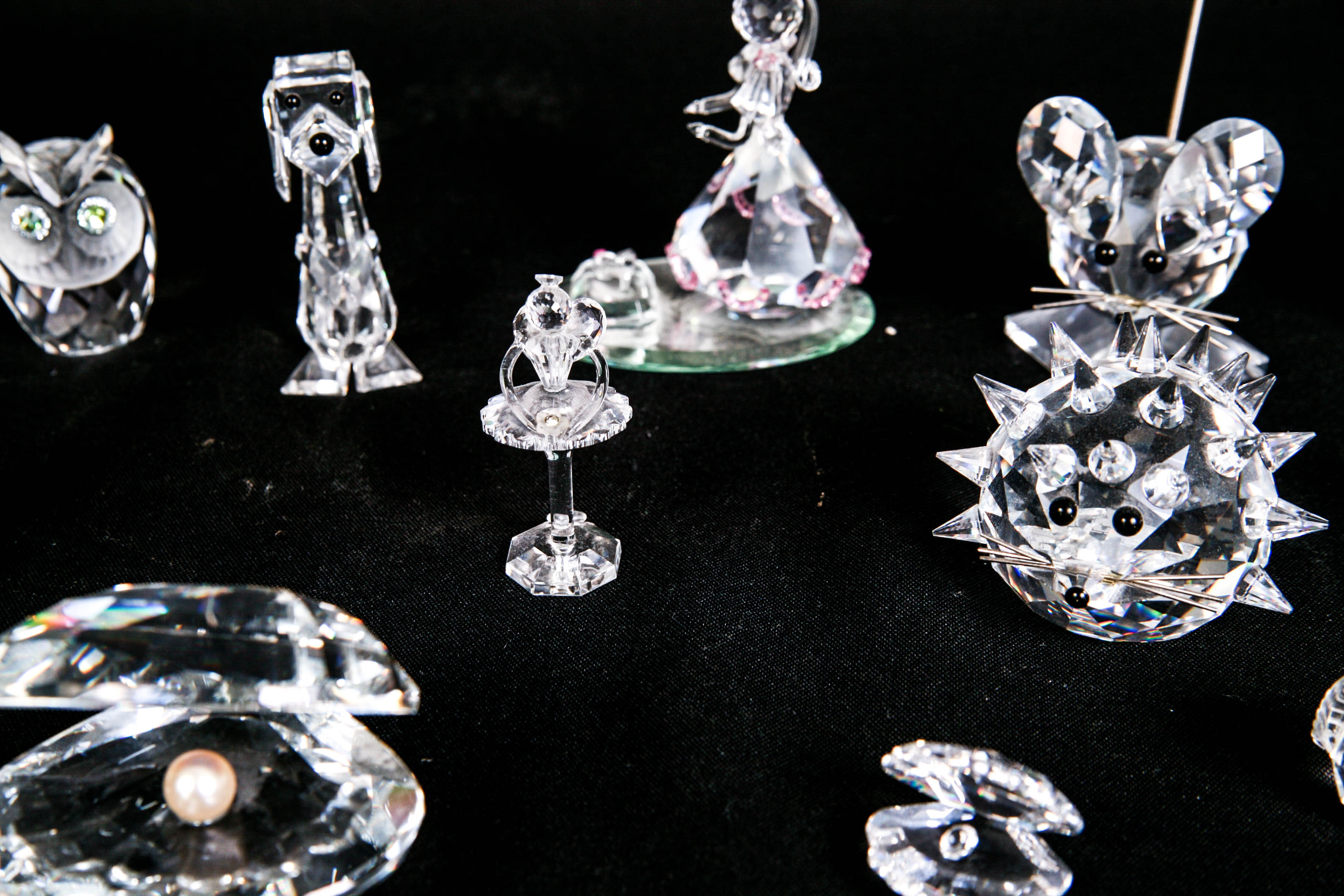 Swarovski, Crystal Zoo, and Bohemia Crystal Figurines