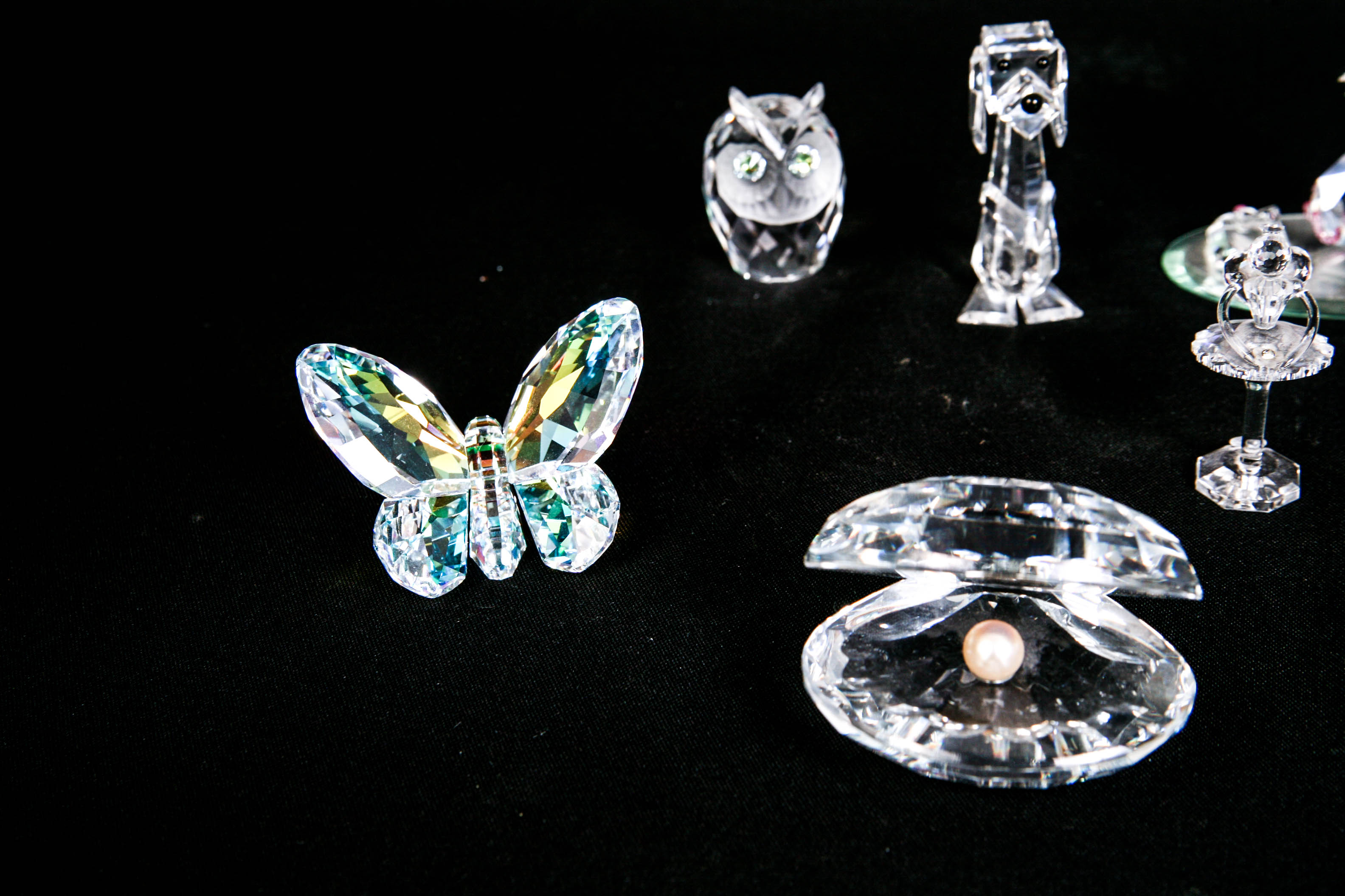 Swarovski, Crystal Zoo, and Bohemia Crystal Figurines