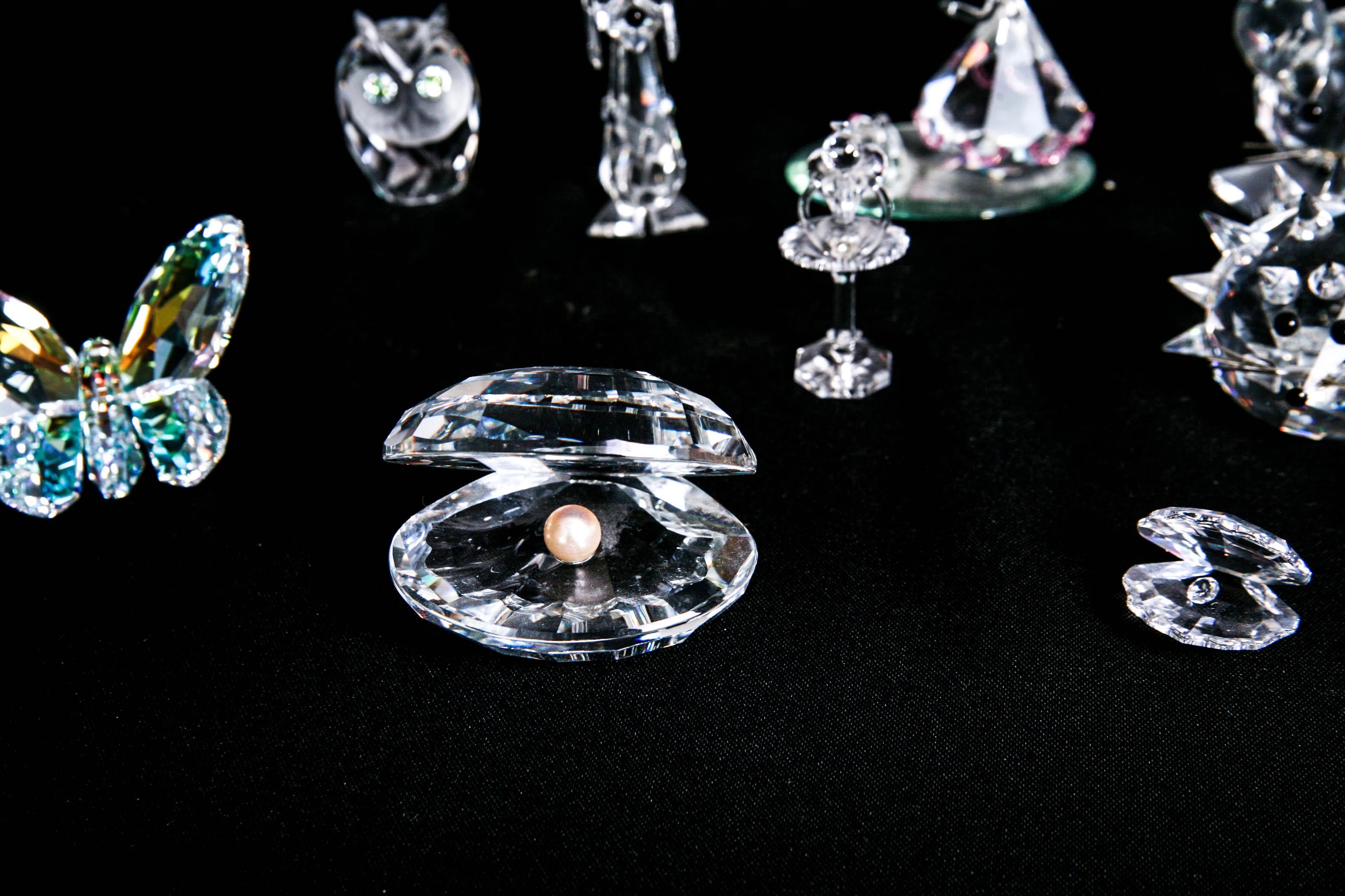 Swarovski, Crystal Zoo, and Bohemia Crystal Figurines