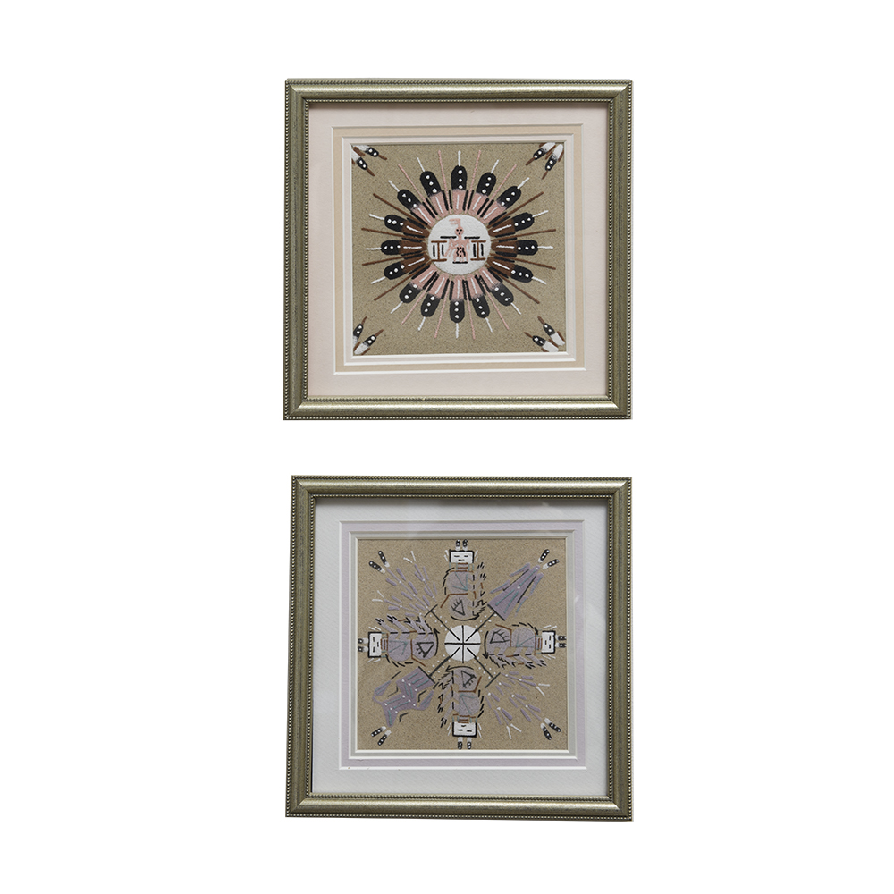 Pair of Native American Sand Paintings