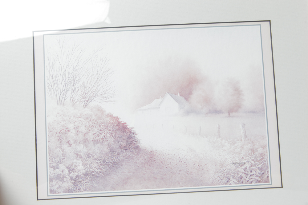 Collection of Framed Landscape Artwork