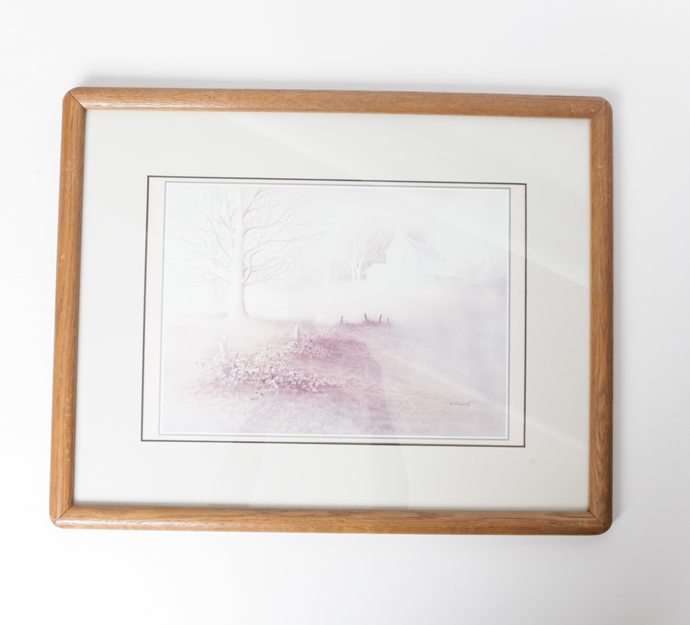Collection of Framed Landscape Artwork