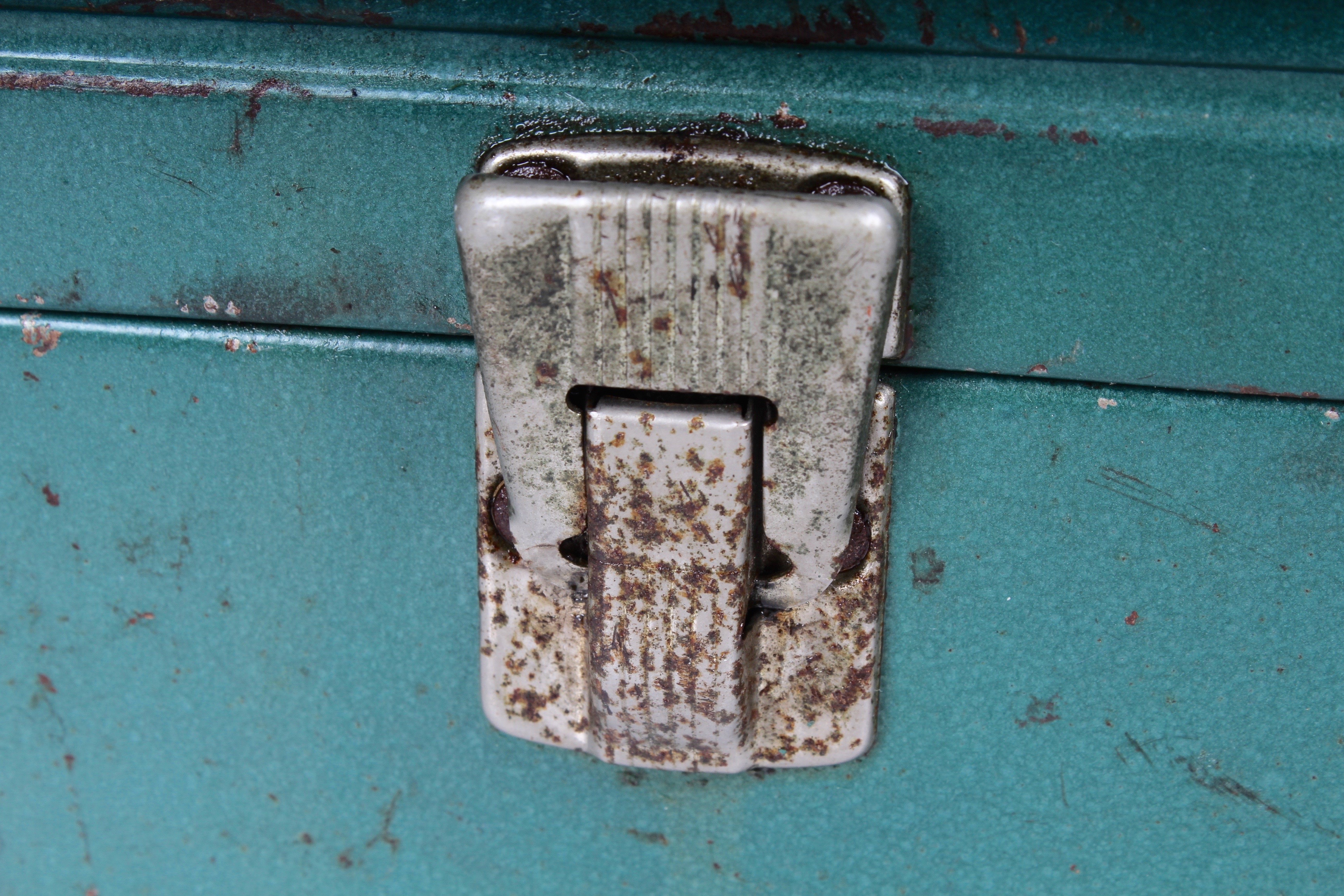 Vintage Fishing Tackle Box and Tackle