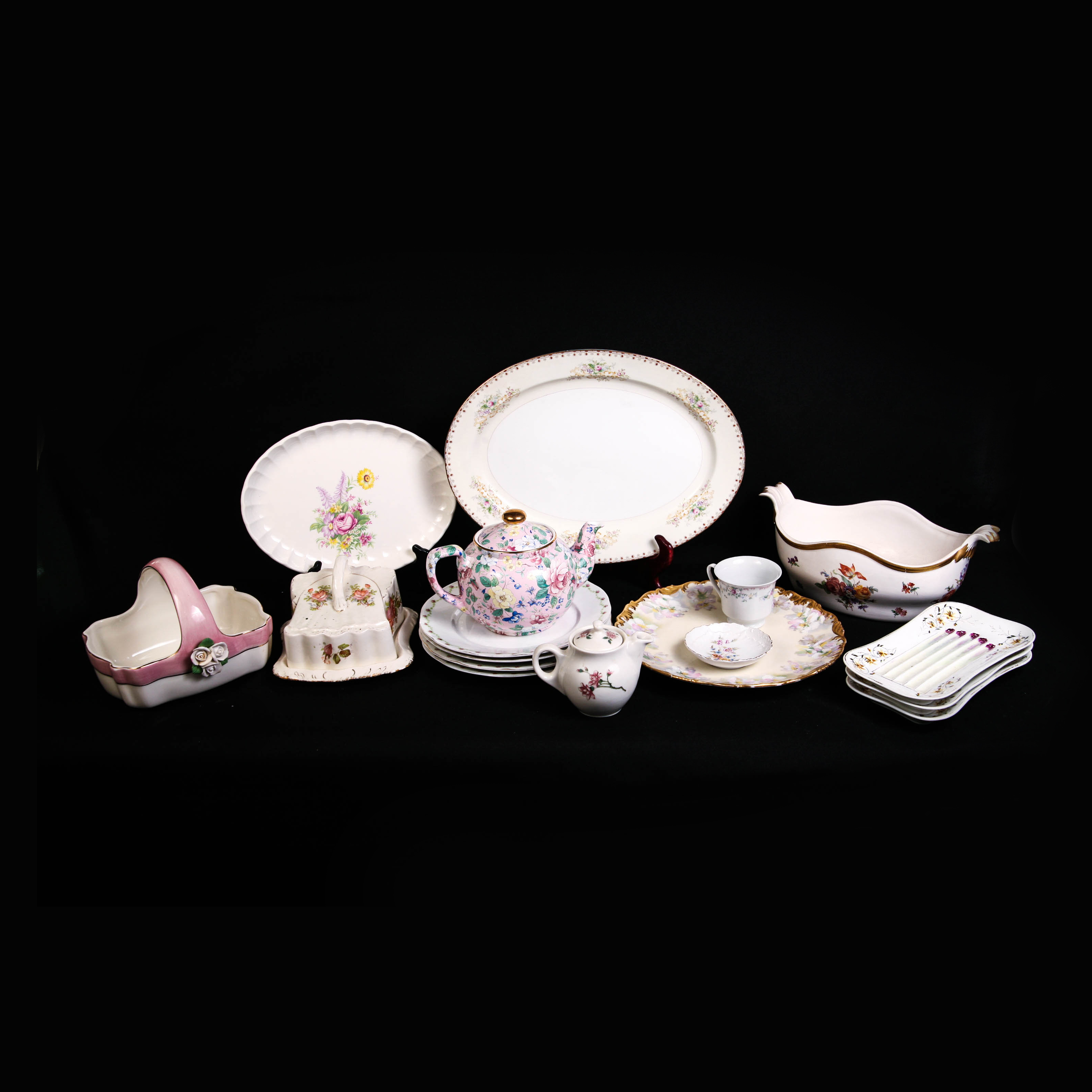 Assortment of Floral Fine China