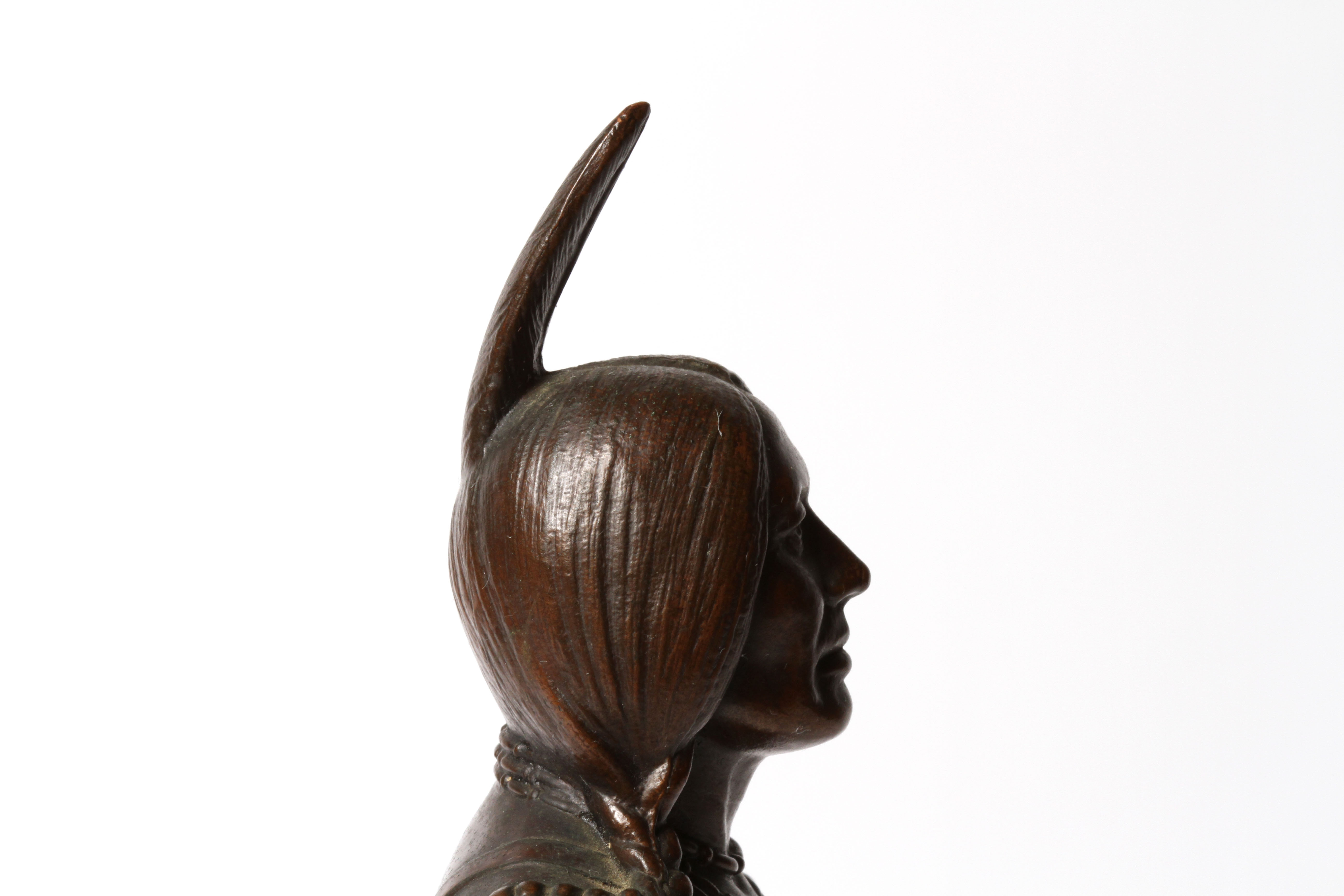 Rare Cyrus Dallin 1920 Bronze Casting of "Massasoit"