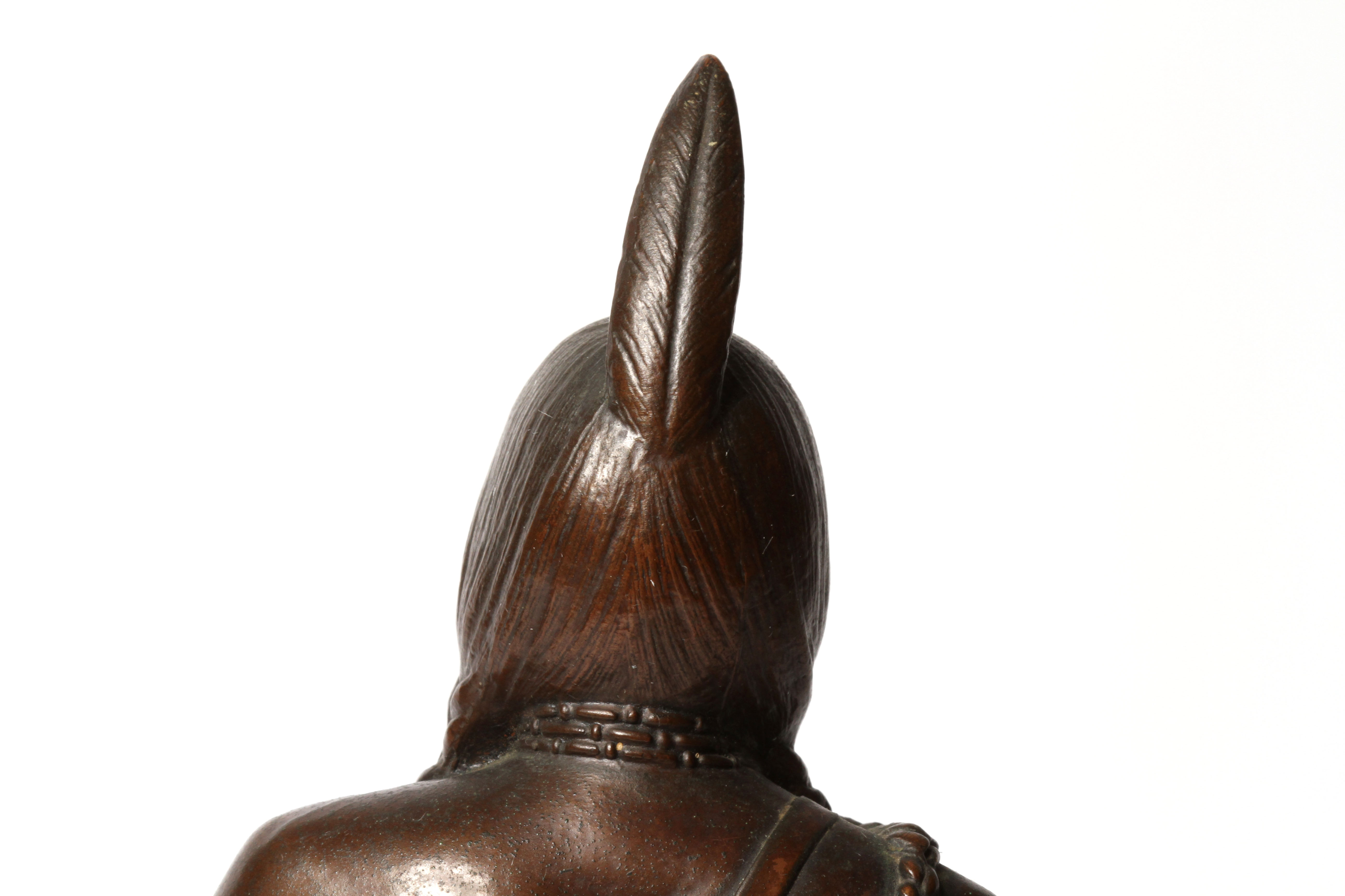 Rare Cyrus Dallin 1920 Bronze Casting of "Massasoit"