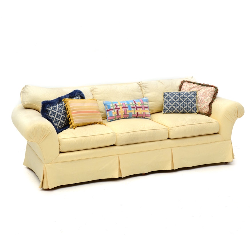 Pale Yellow Sofa