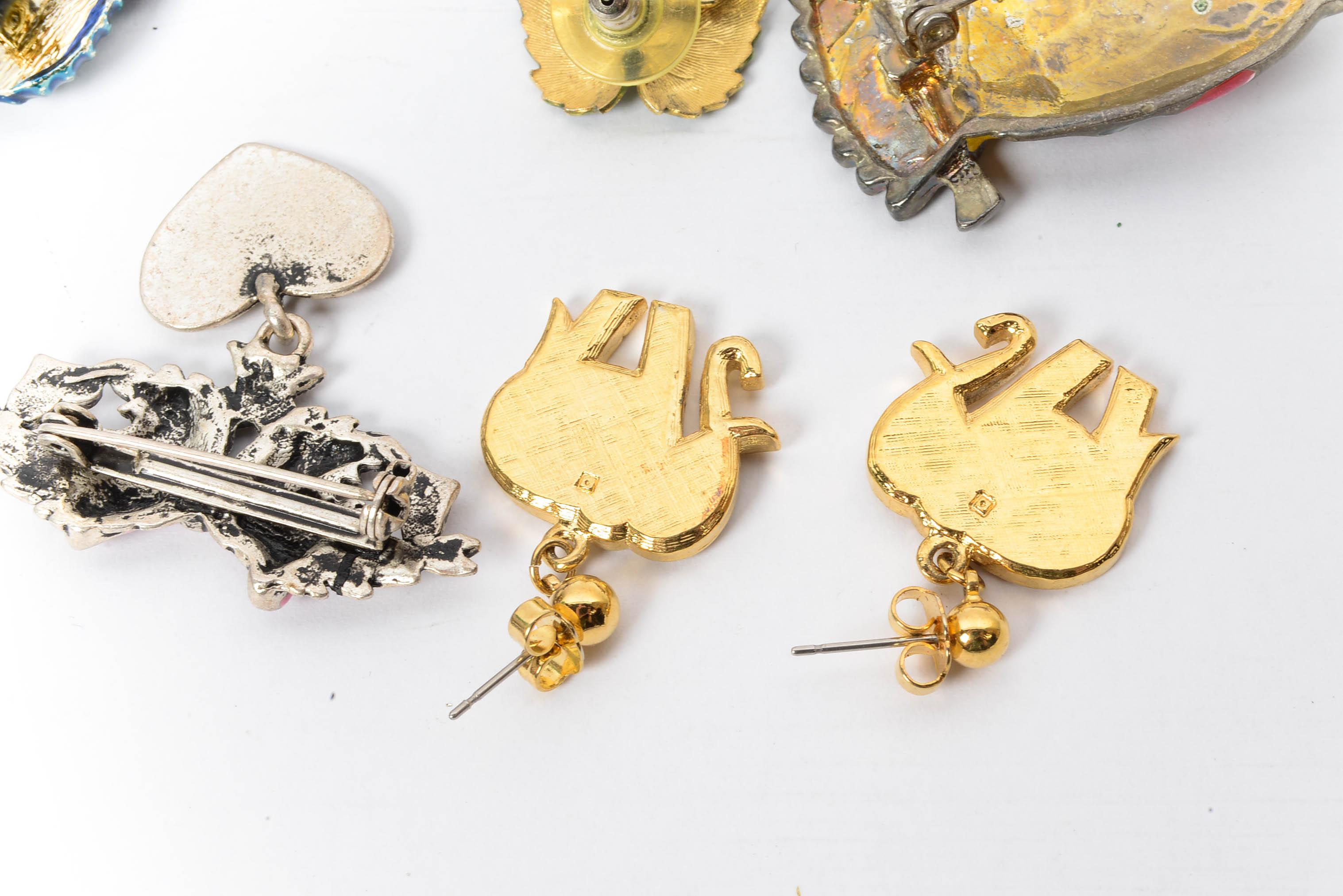 Mid Century and Contemporary Enamel Jewelry Selection