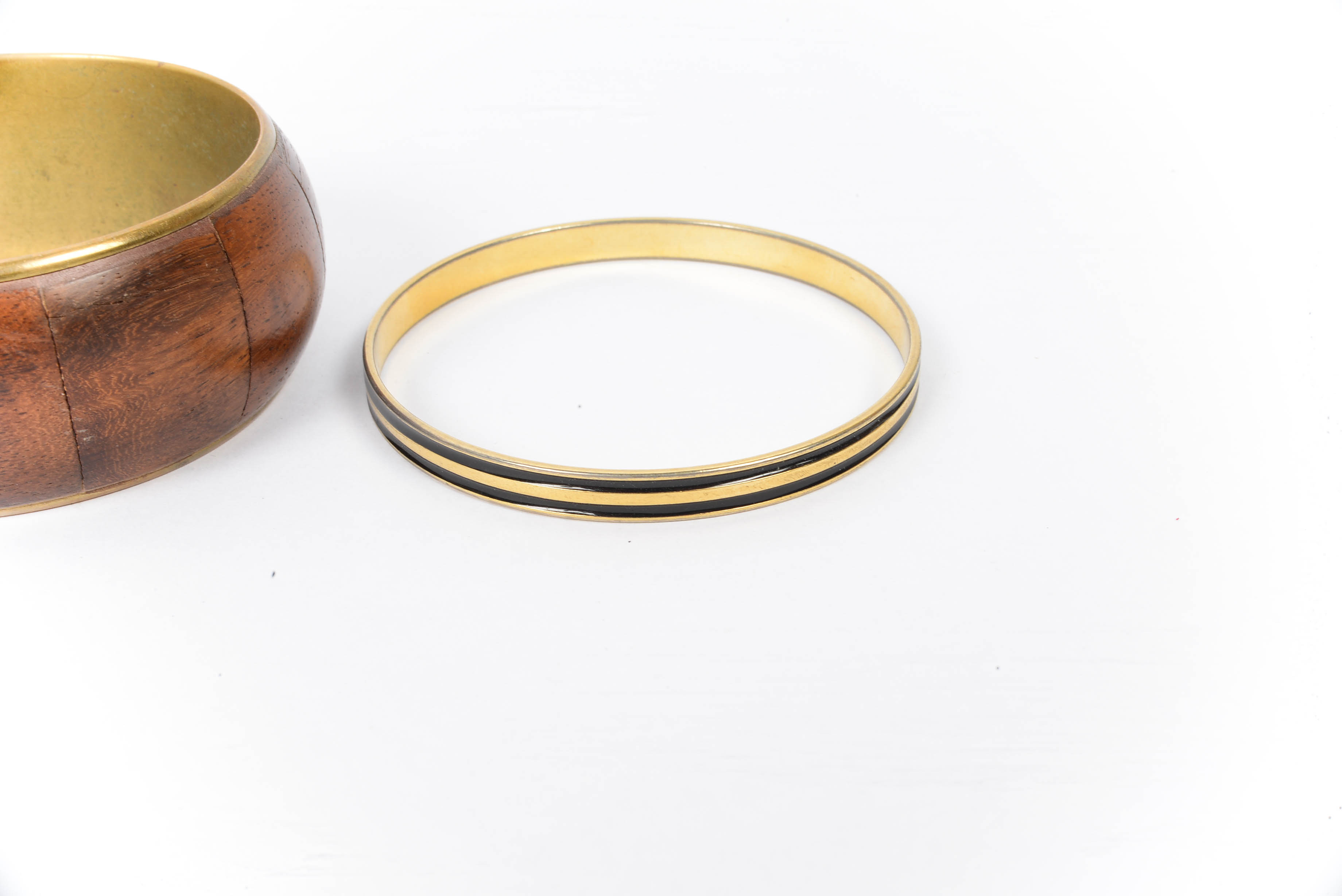 Mid Century Brass Bangle Group