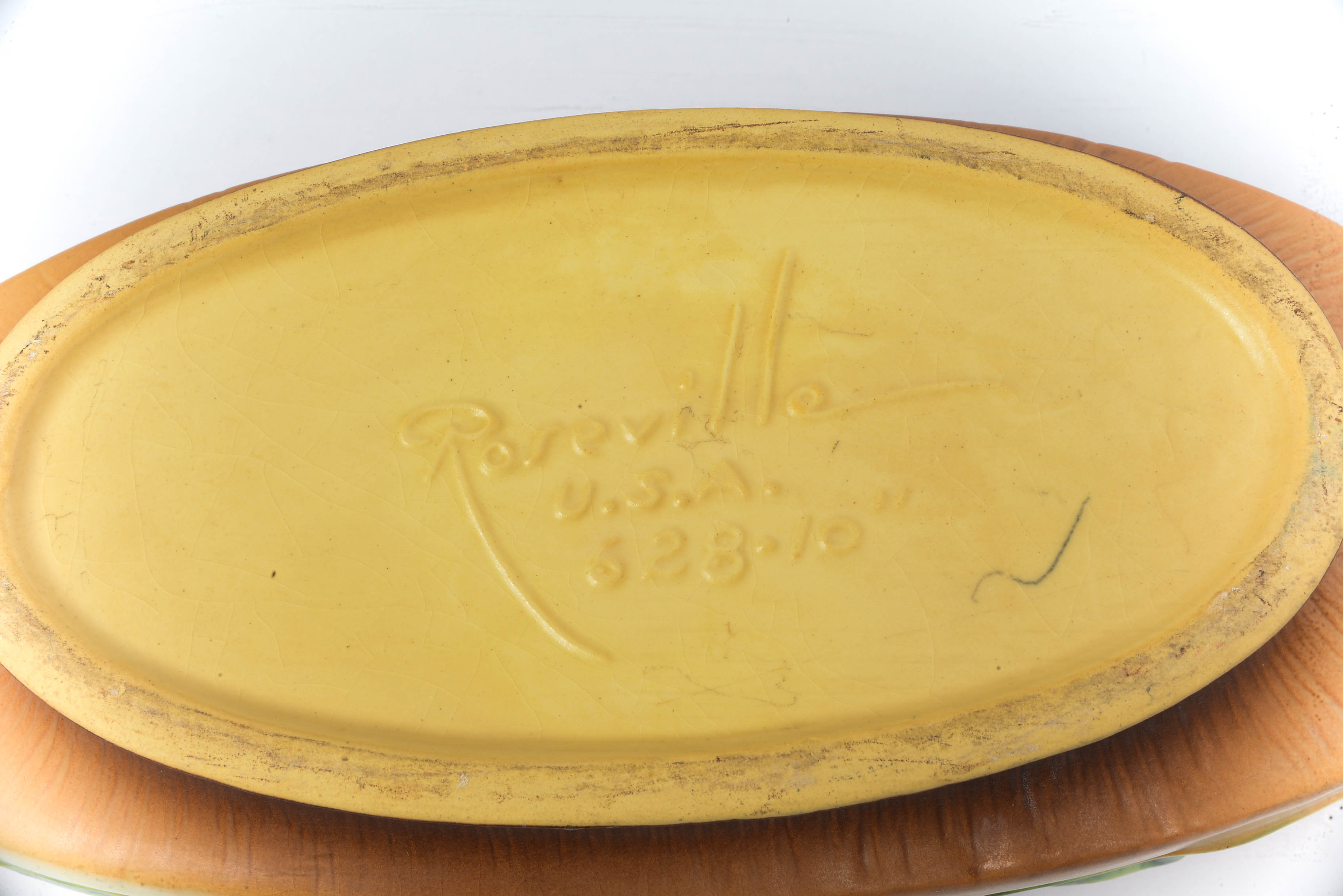 1950 Roseville Pottery Gardenia - Console Bowl and Vase