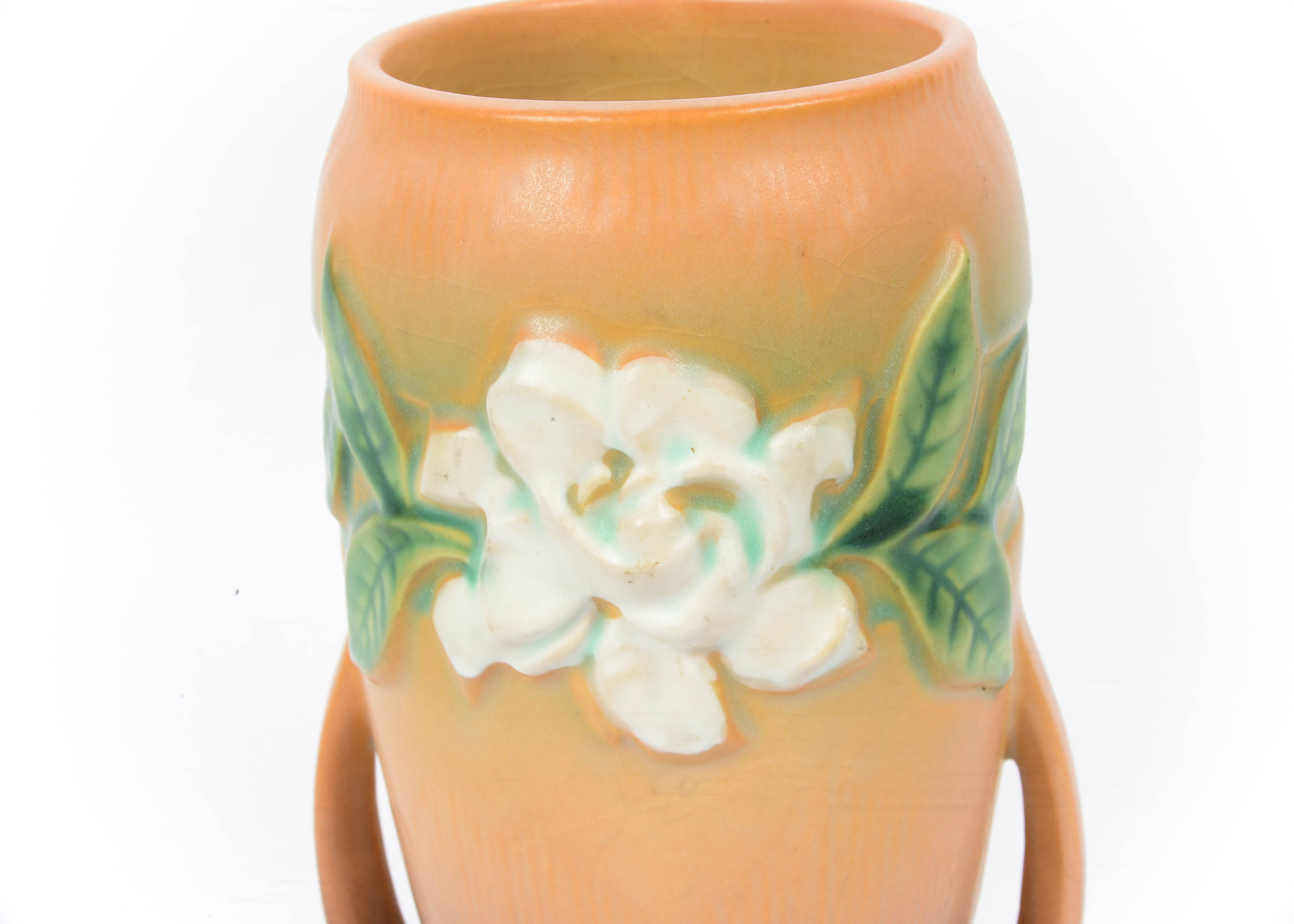 1950 Roseville Pottery Gardenia - Console Bowl and Vase