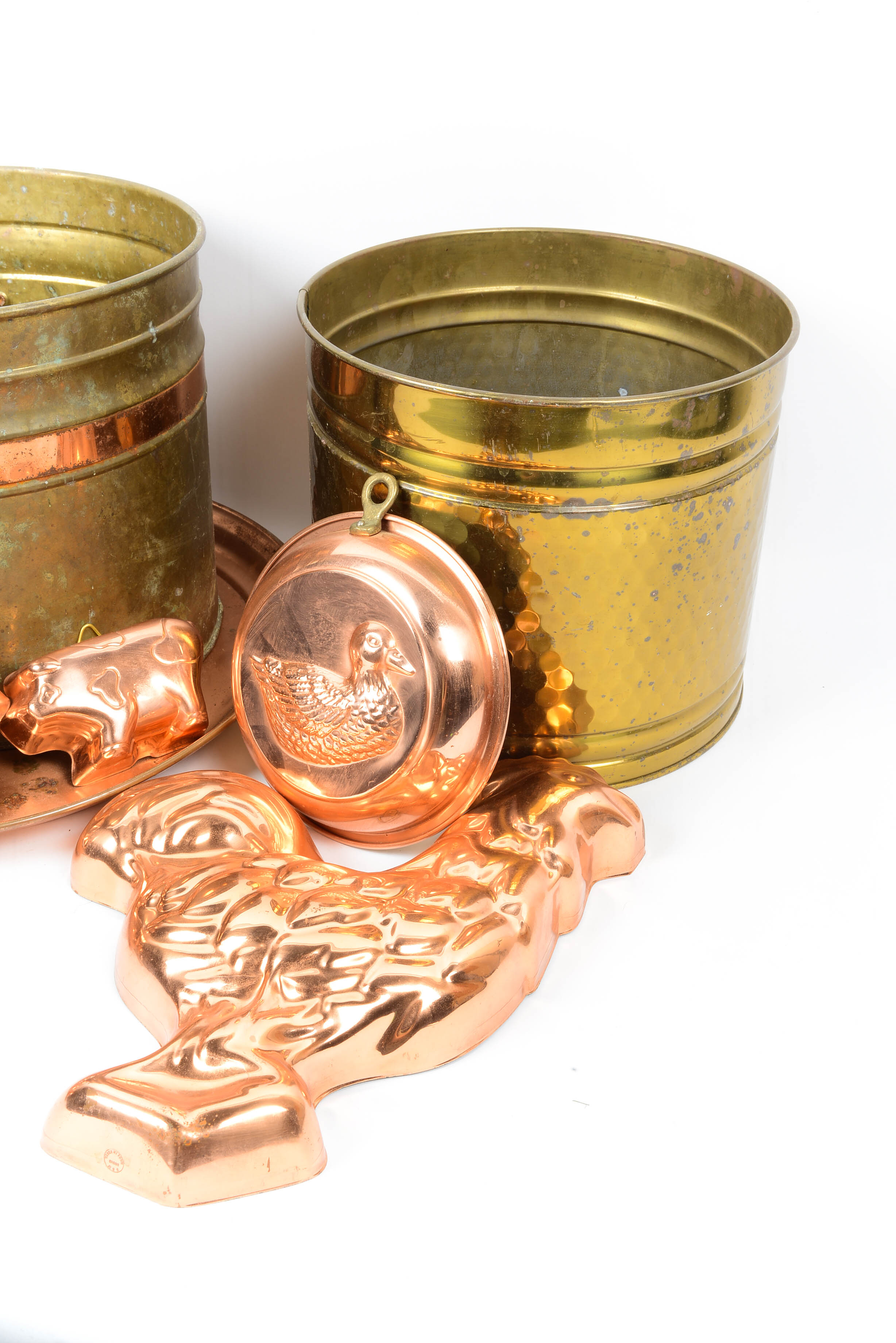 Mid Century Copper and Brass Decor Collection