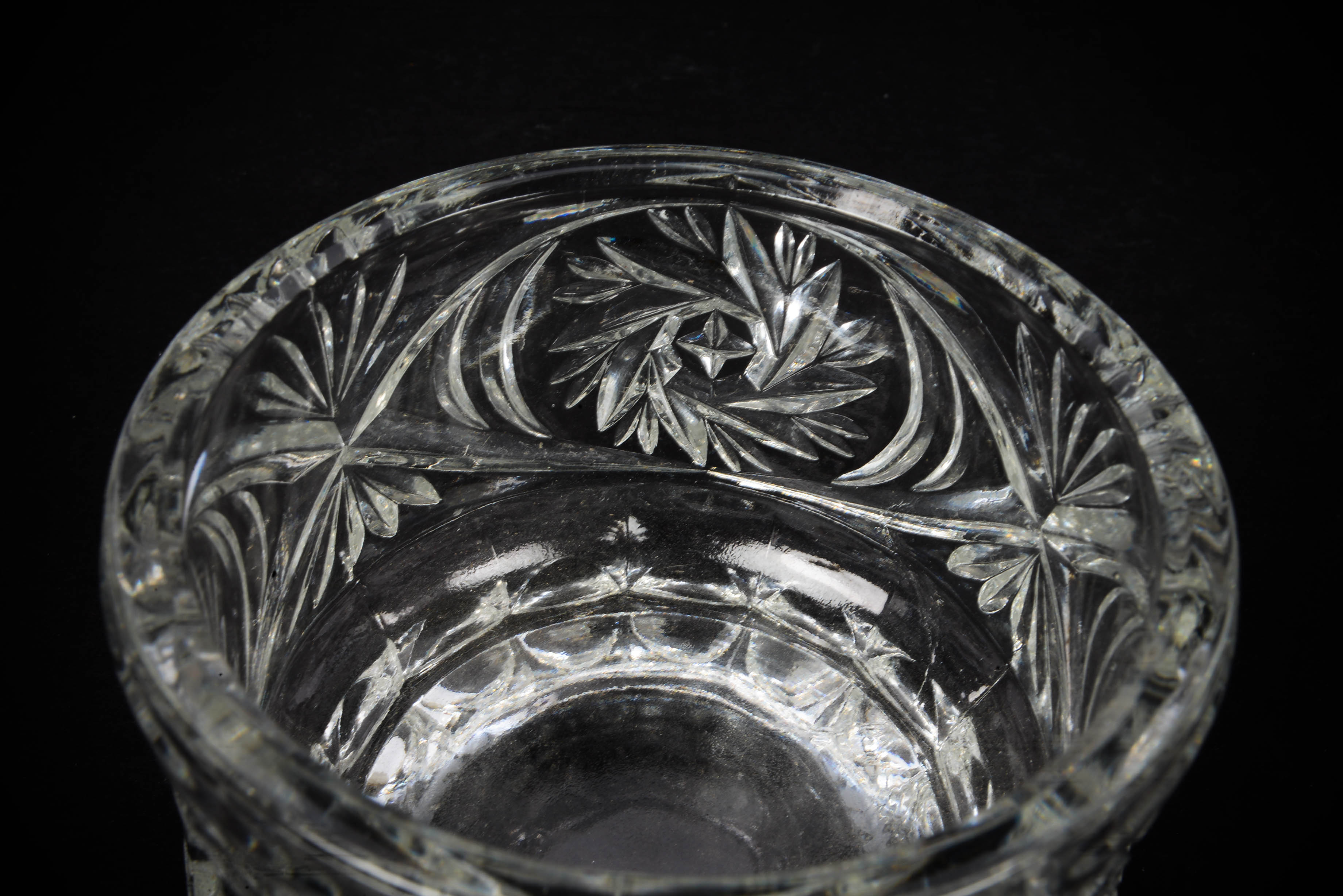 Crystal Group - Hand Cut Pitcher, Open Sugar and Creamer Plus