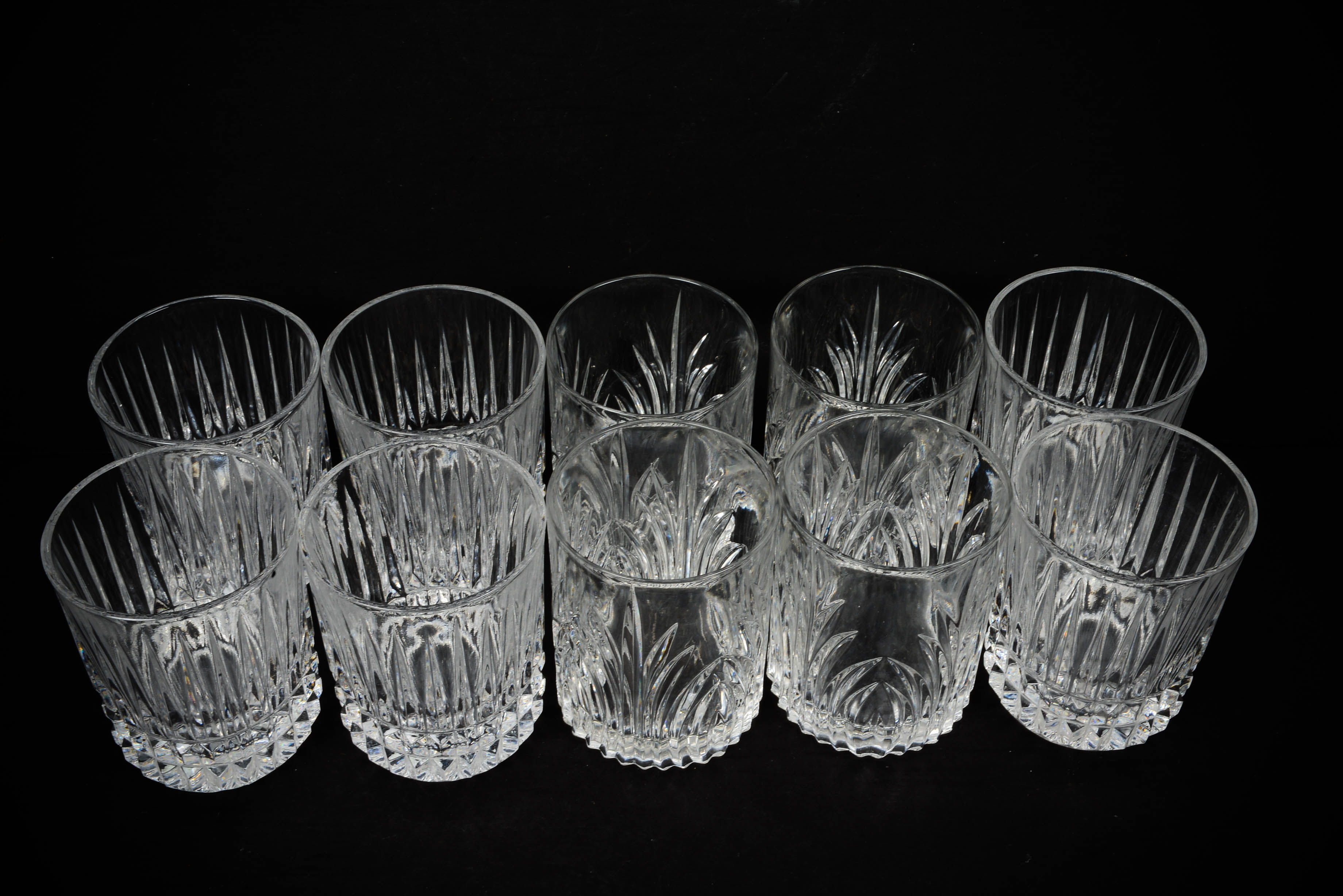 Crystal DOF Tumbler Sets- Fostoria Heritage and Rogaska Richmond