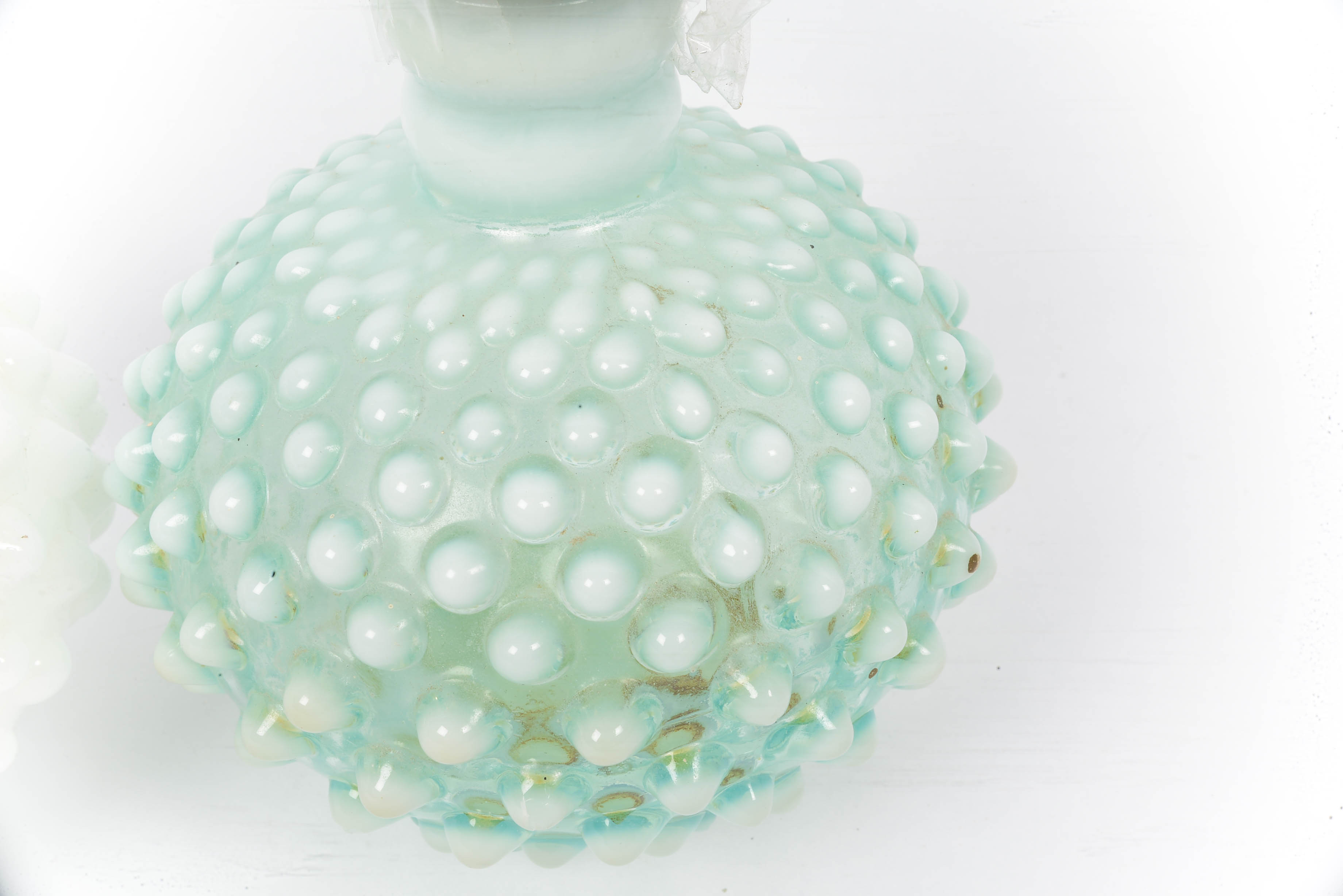 Fenton Hobnail Wrisley Perfume Bottles and Toothpick Holders