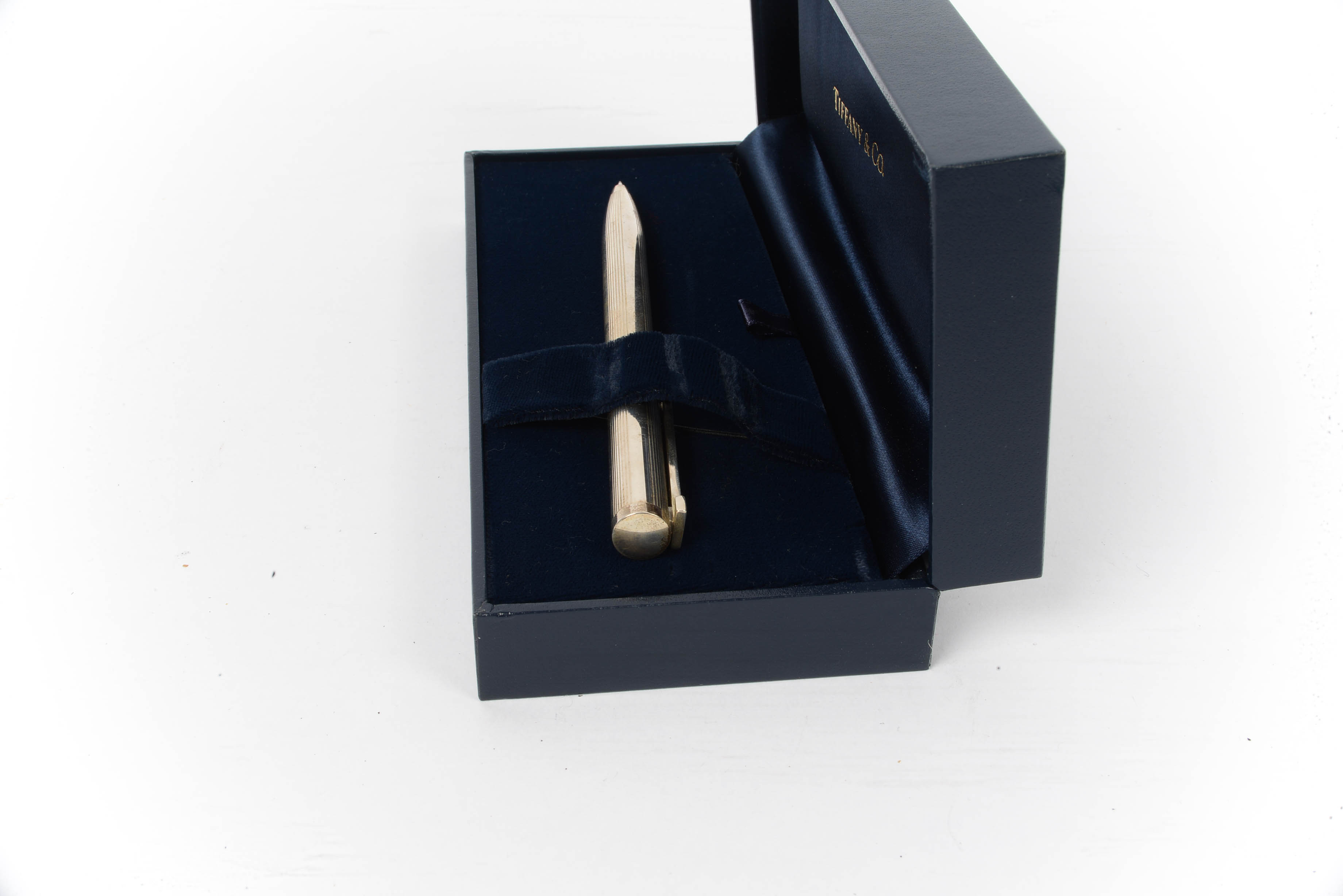 Signed Tiffany & Co Sterling Mechanical Pencil in Original Packaging