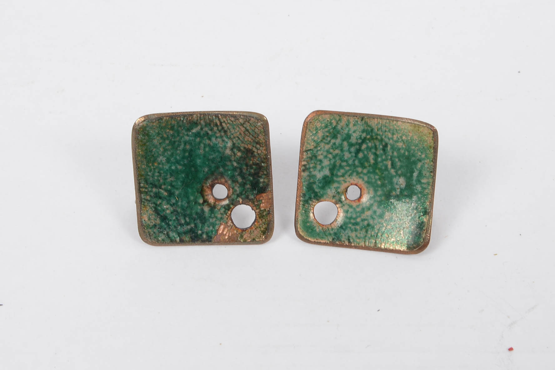 Copper Jewelry Plus - Liebo Scarf Clip and Impasto Earrings Plus