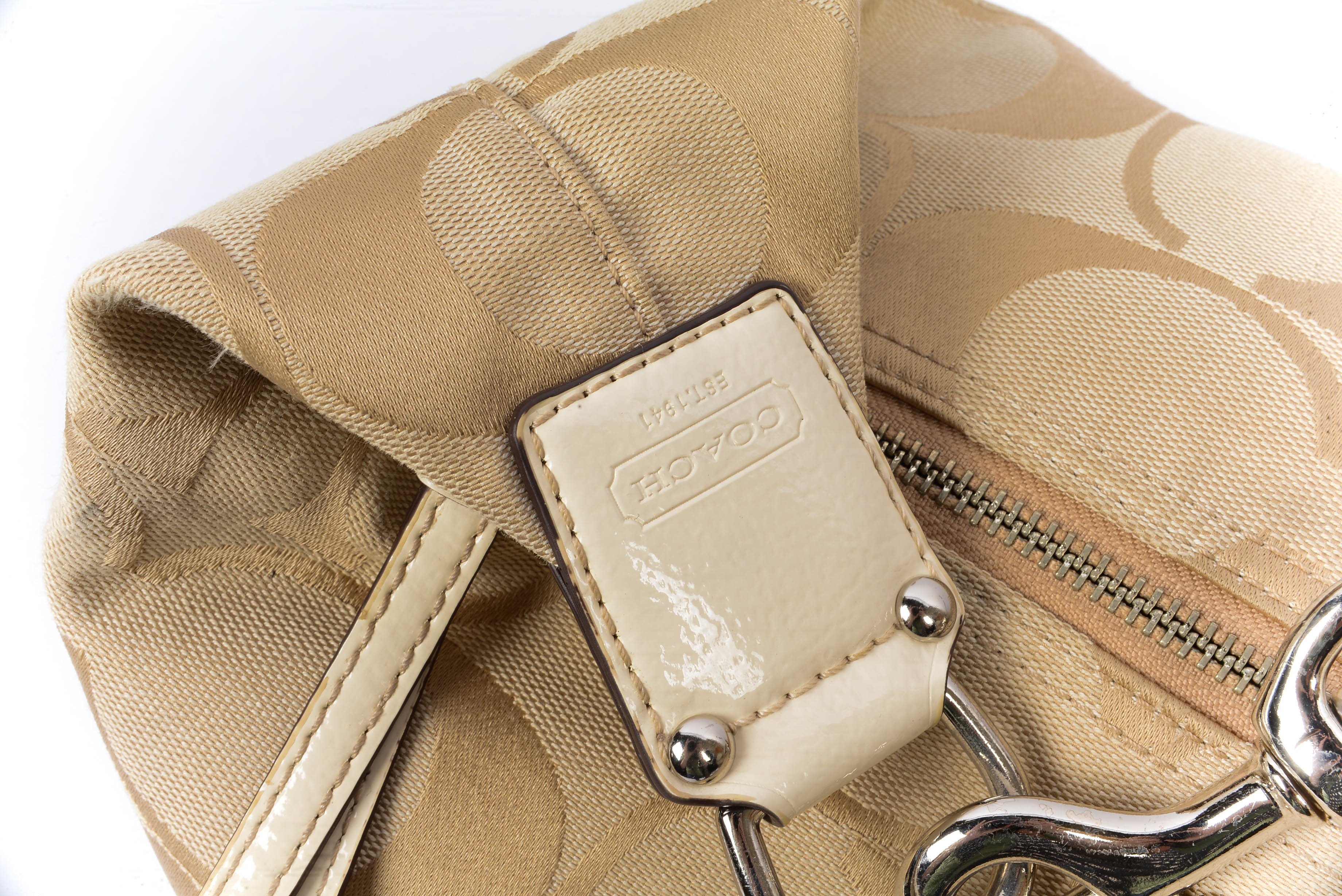 Coach Kyra Signature Strip Tote Purse , Bit Sandals and Register