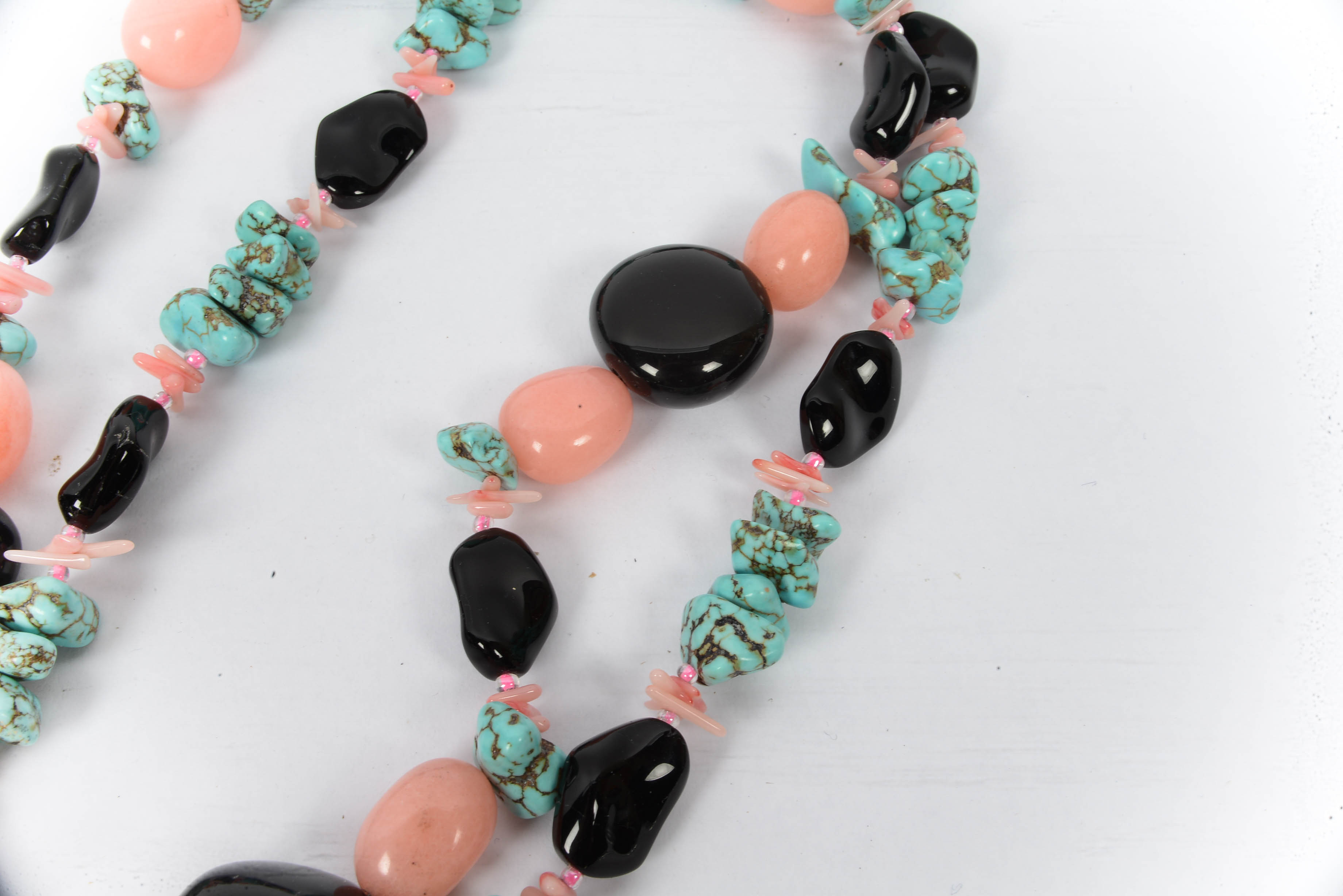 Natural Stone Jewelry - Turquoise, Rose Crystal, Tiger's Eye