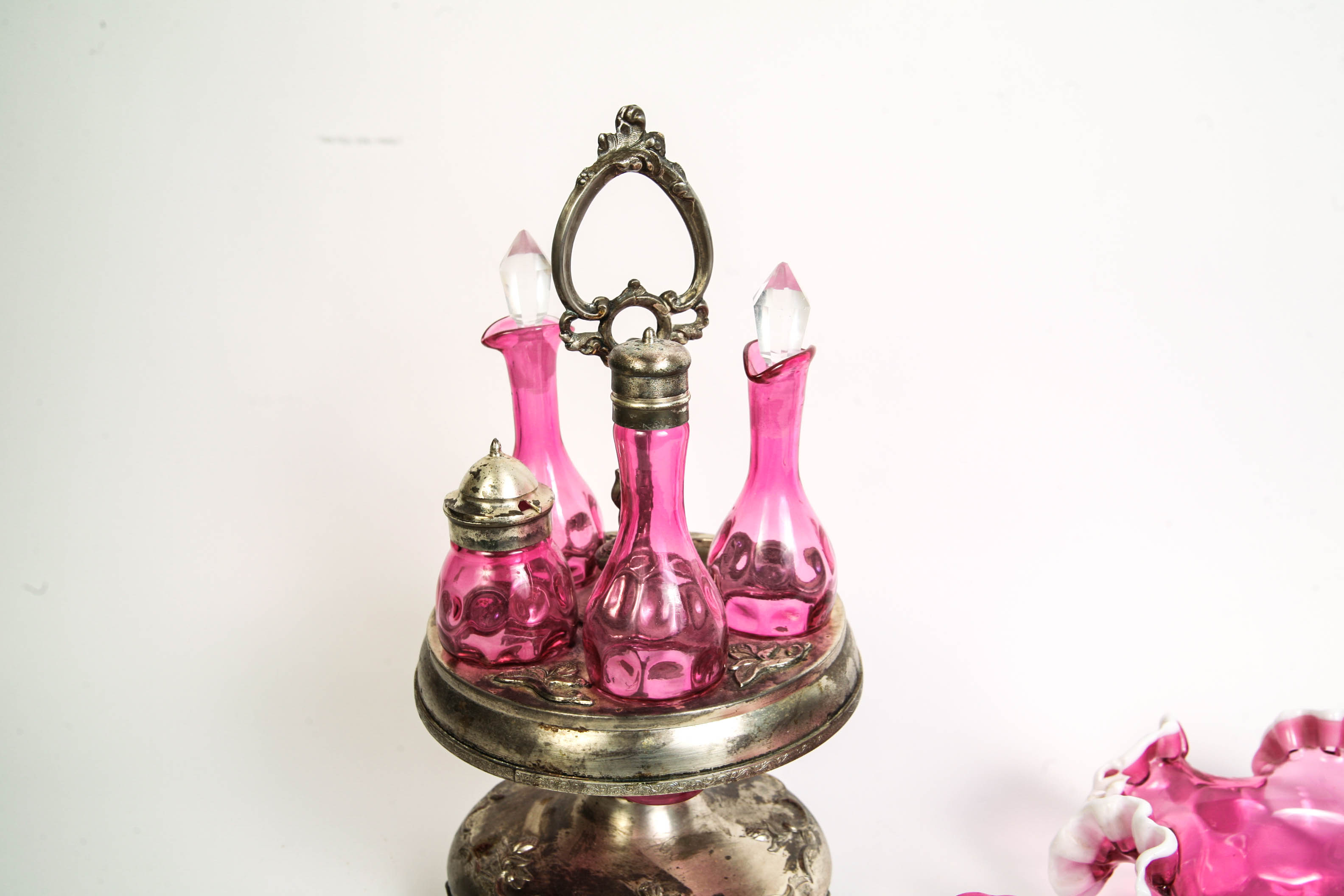 Assortment of Pink Glassware