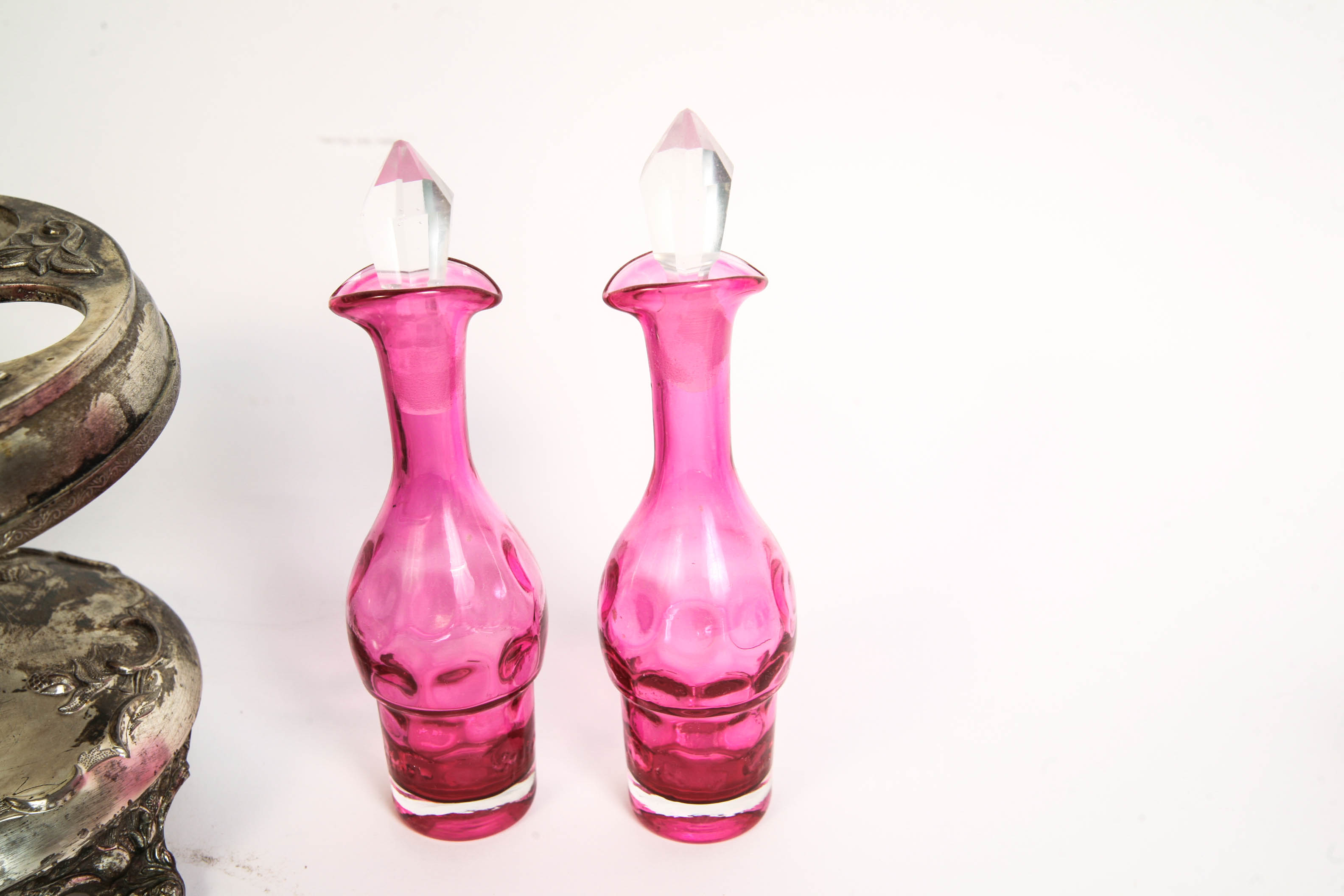 Assortment of Pink Glassware