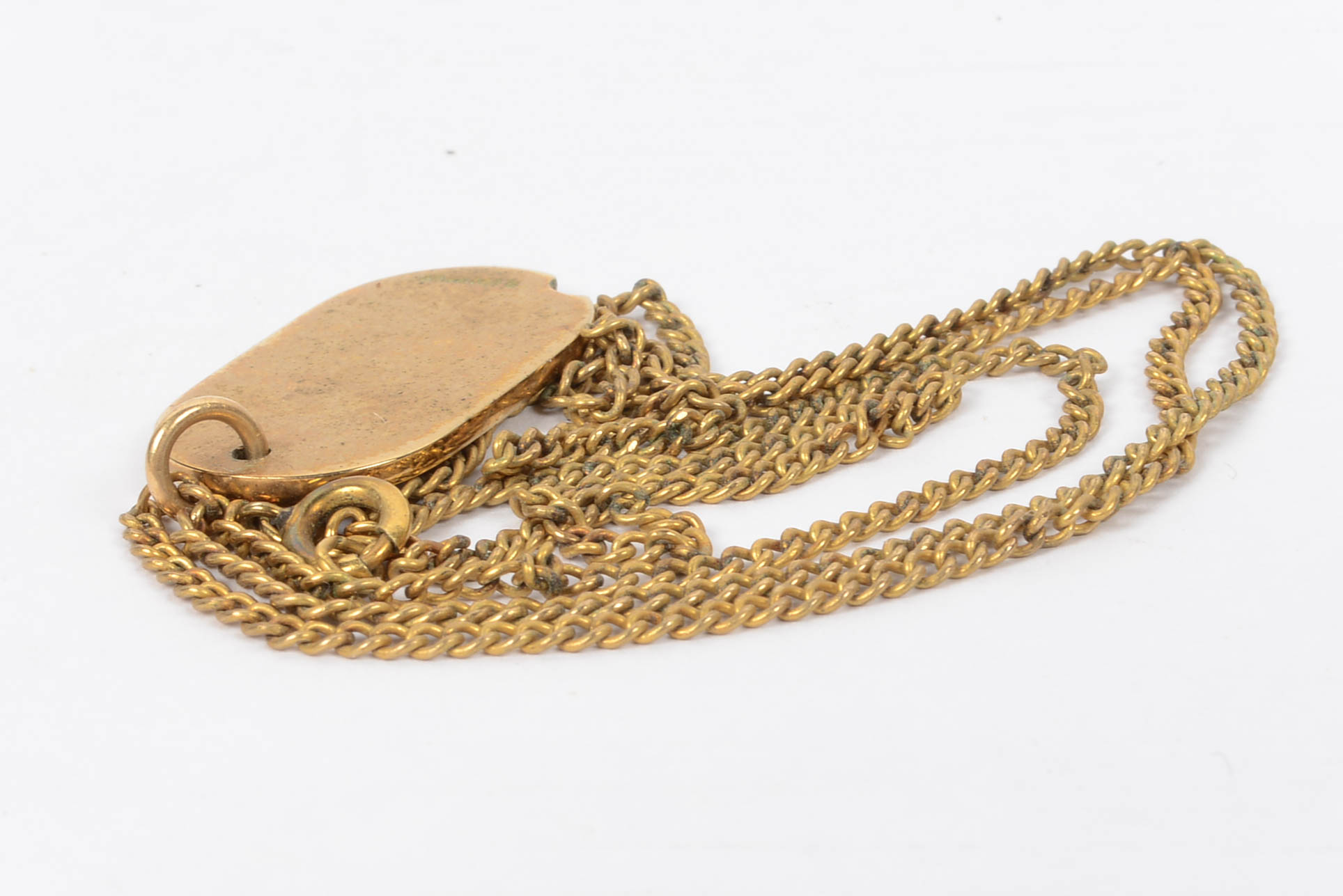 12 K Gold Filled Diamond Pendant on 14K Gold Filled 20" Chain