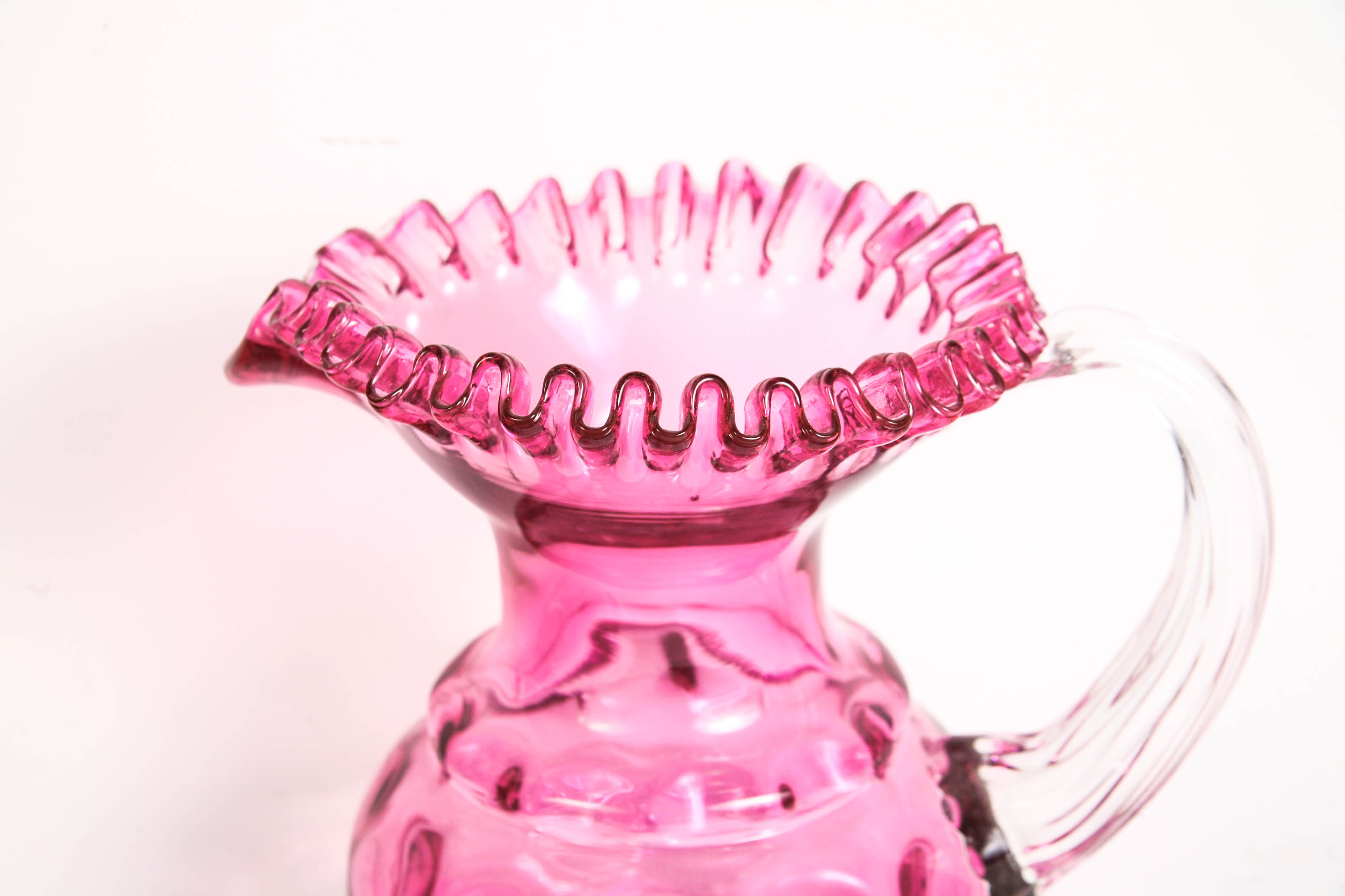 Trio of Pink Glass Items