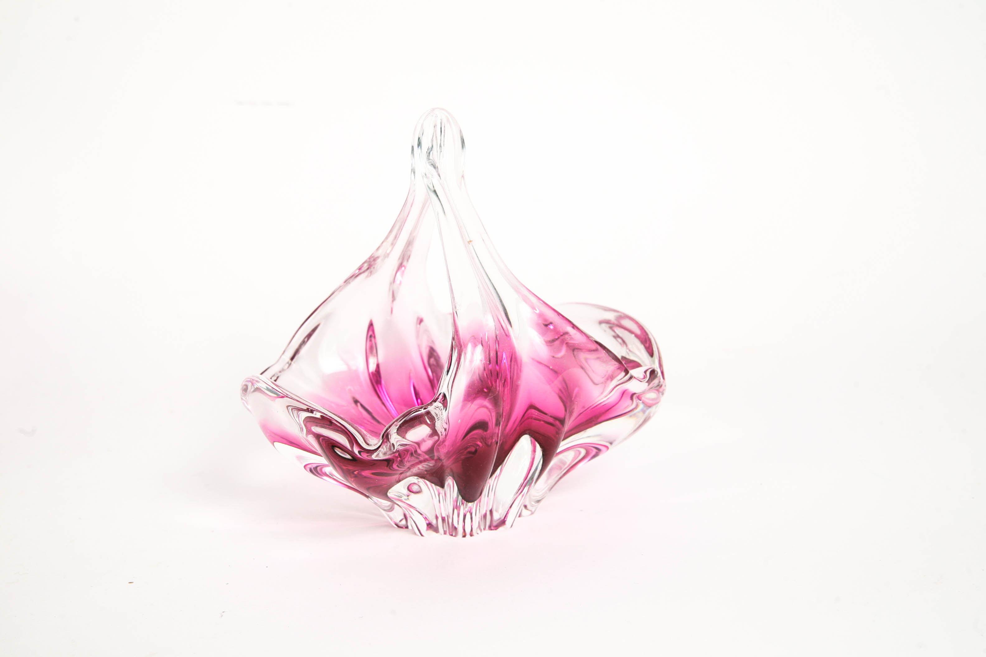 Trio of Pink Glass Items